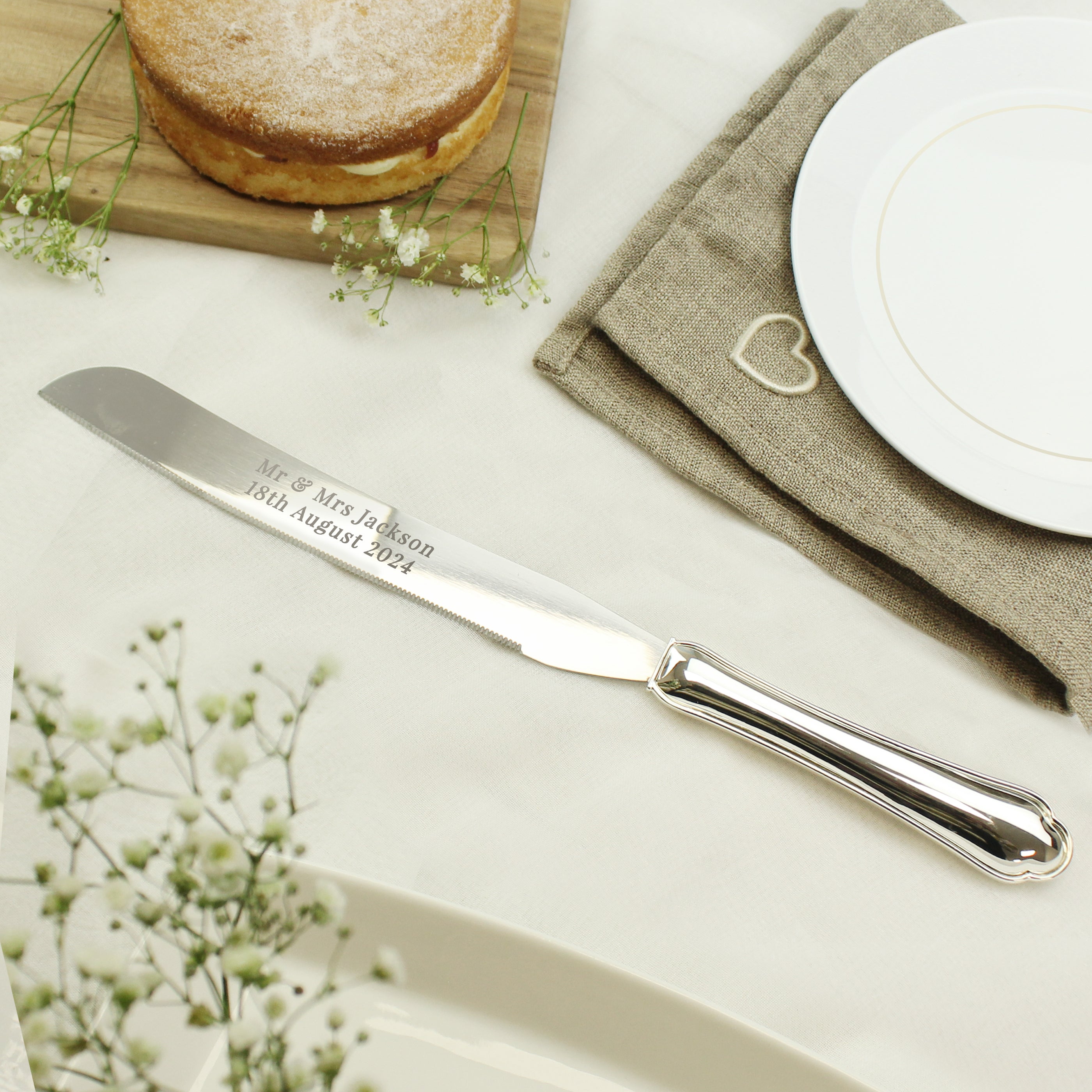 Personalised Modern Cake Knife - gift & personalise