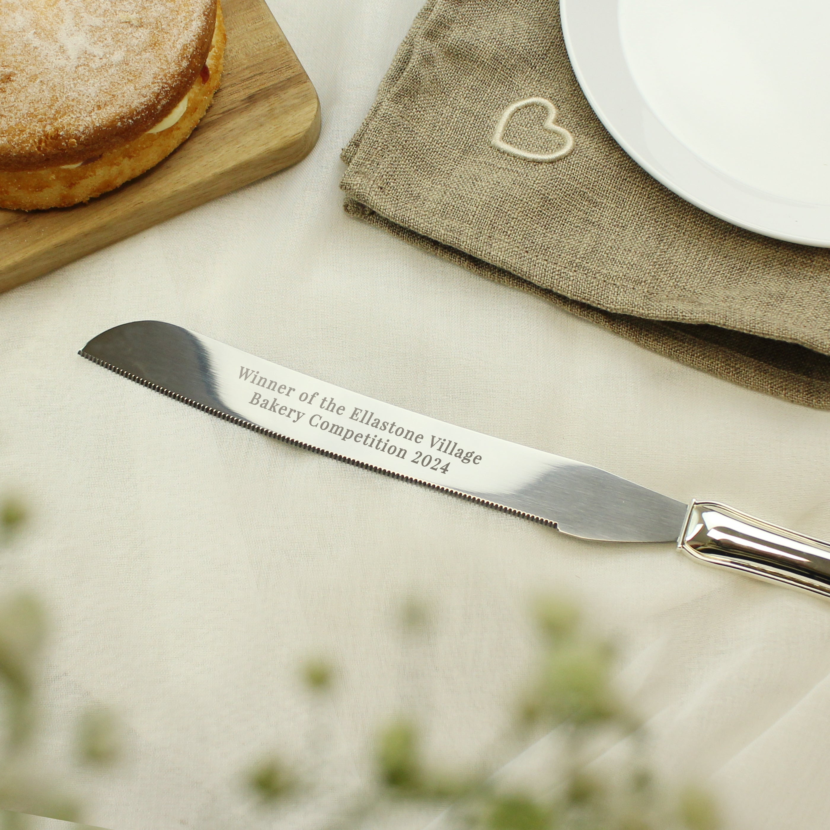 Personalised Modern Cake Knife - gift & personalise