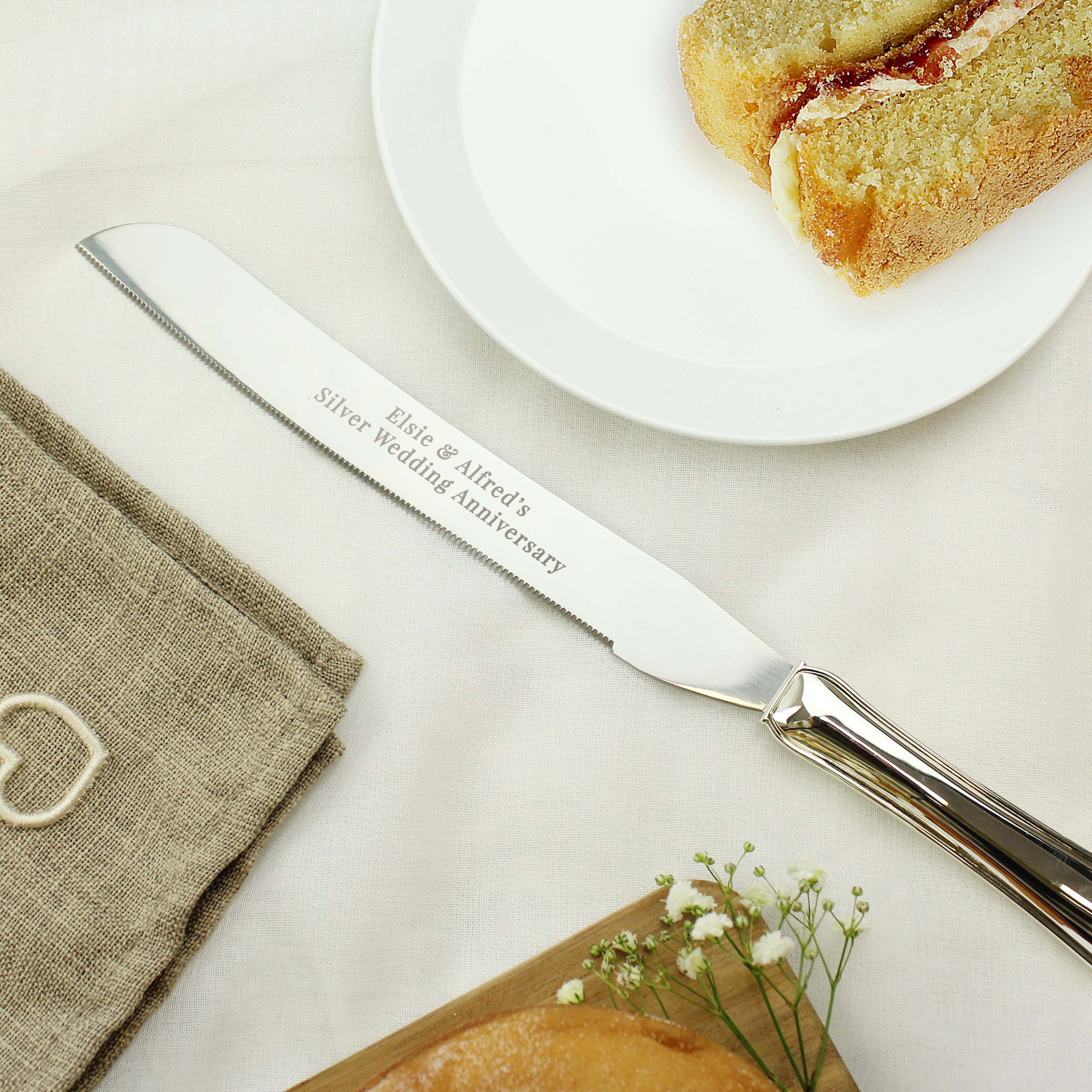 Personalised Modern Cake Knife - gift & personalise