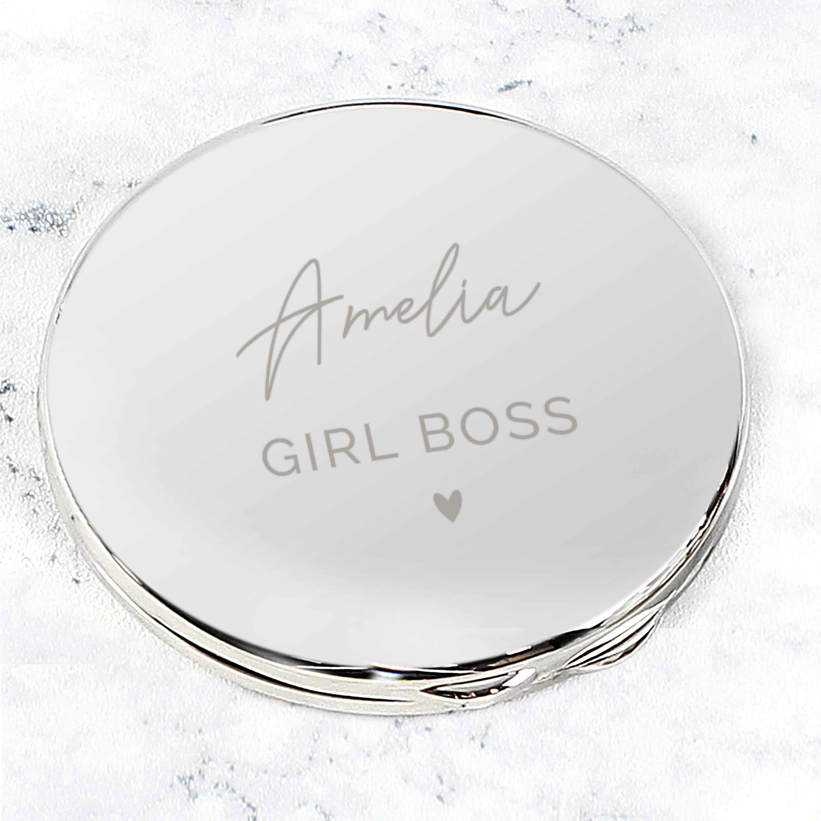 Personalised Beautiful Compact Mirror - gift & personalise