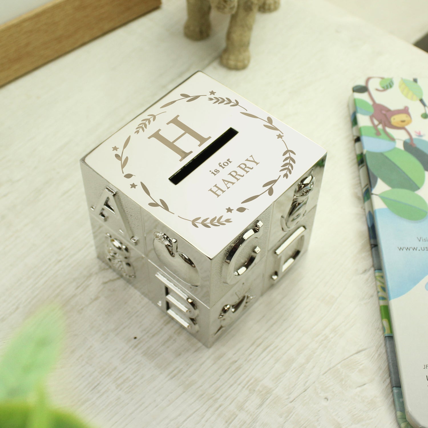 Personalised Initial ABC Money Box - gift & personalise