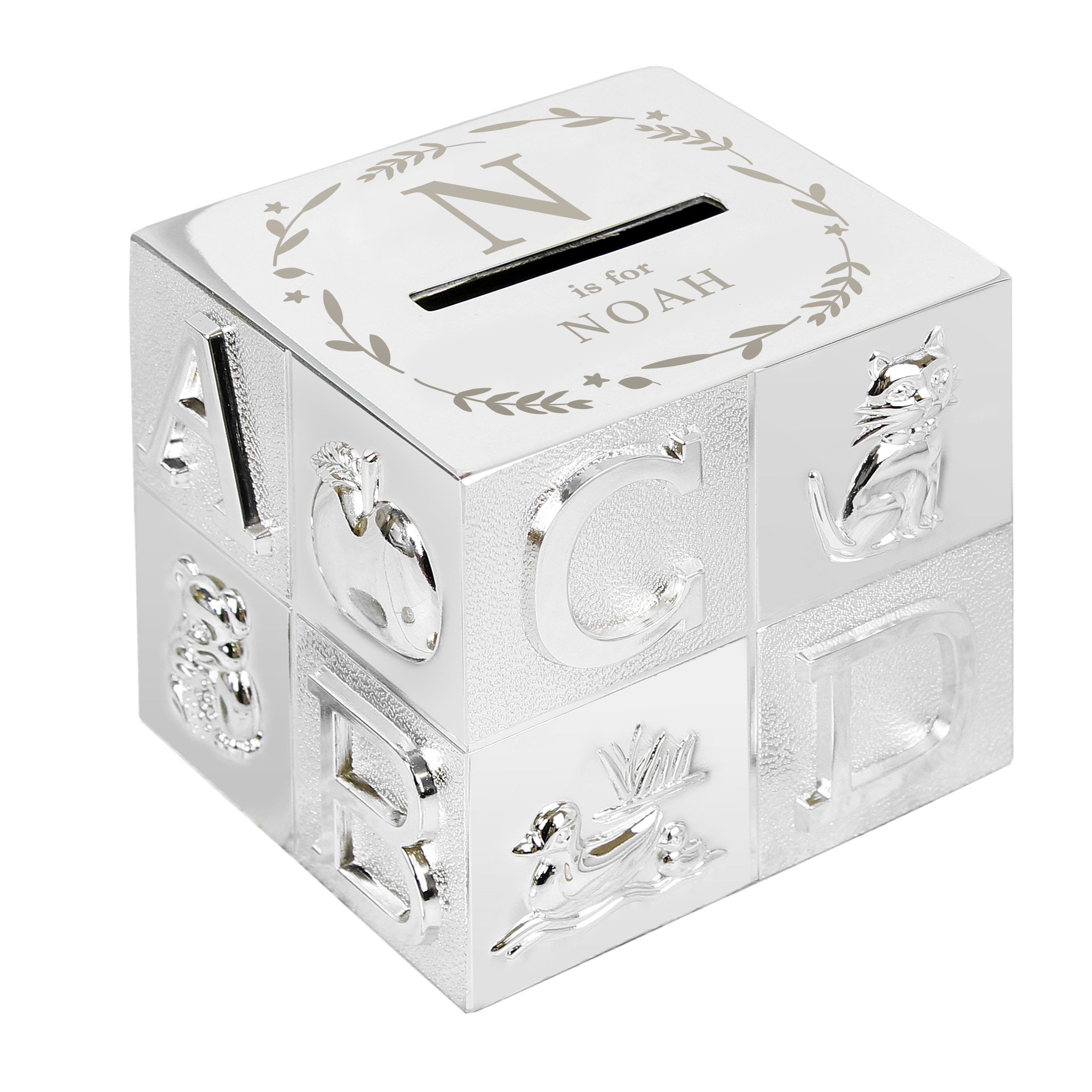 Personalised Initial ABC Money Box - gift & personalise