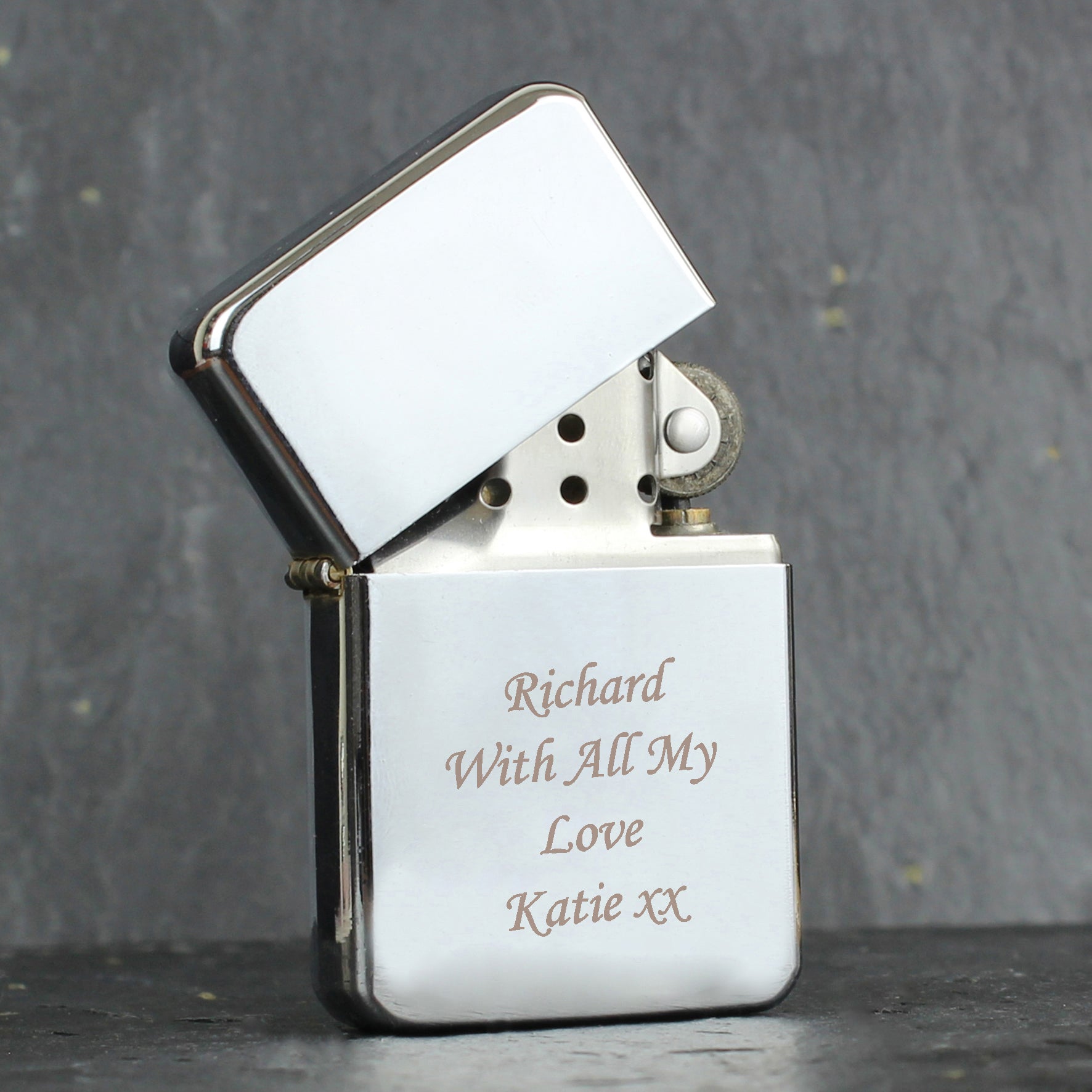 Personalised Silver Lighter - gift & personalise