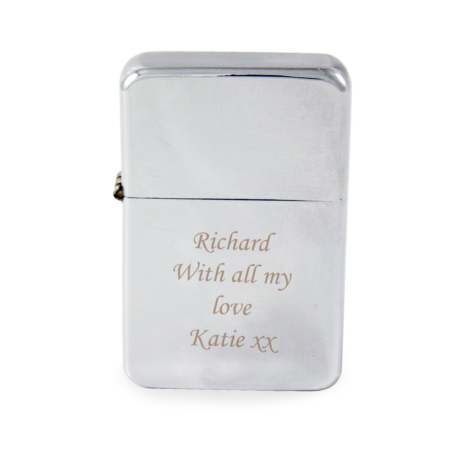 Personalised Silver Lighter - gift & personalise