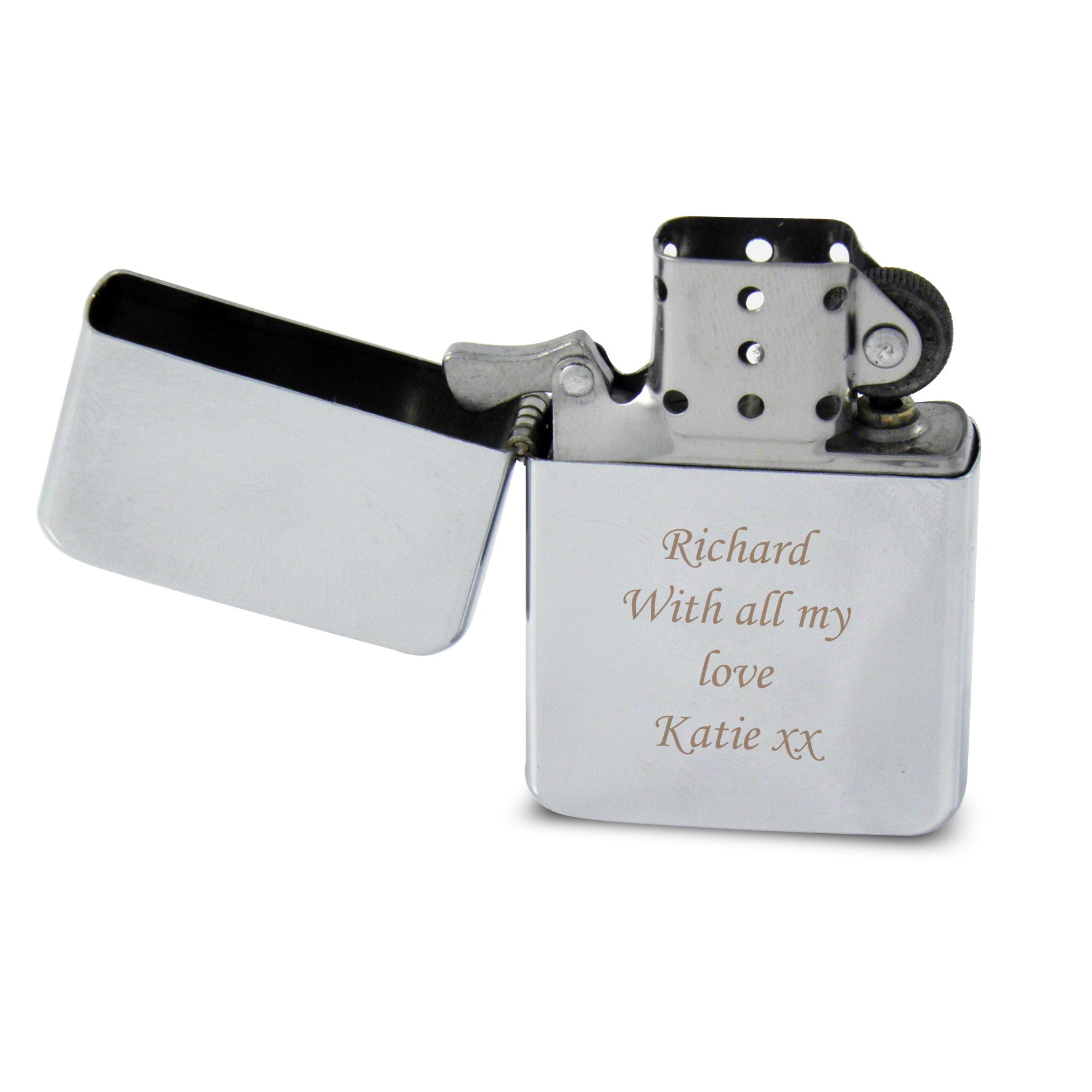 Personalised Silver Lighter - gift & personalise