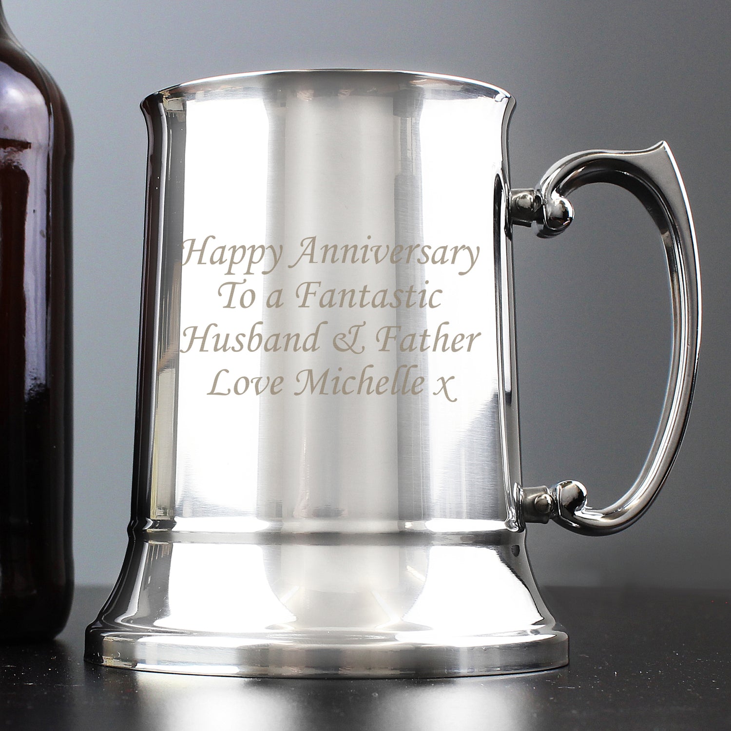 Personalised Stainless Steel Tankard - gift & personalise