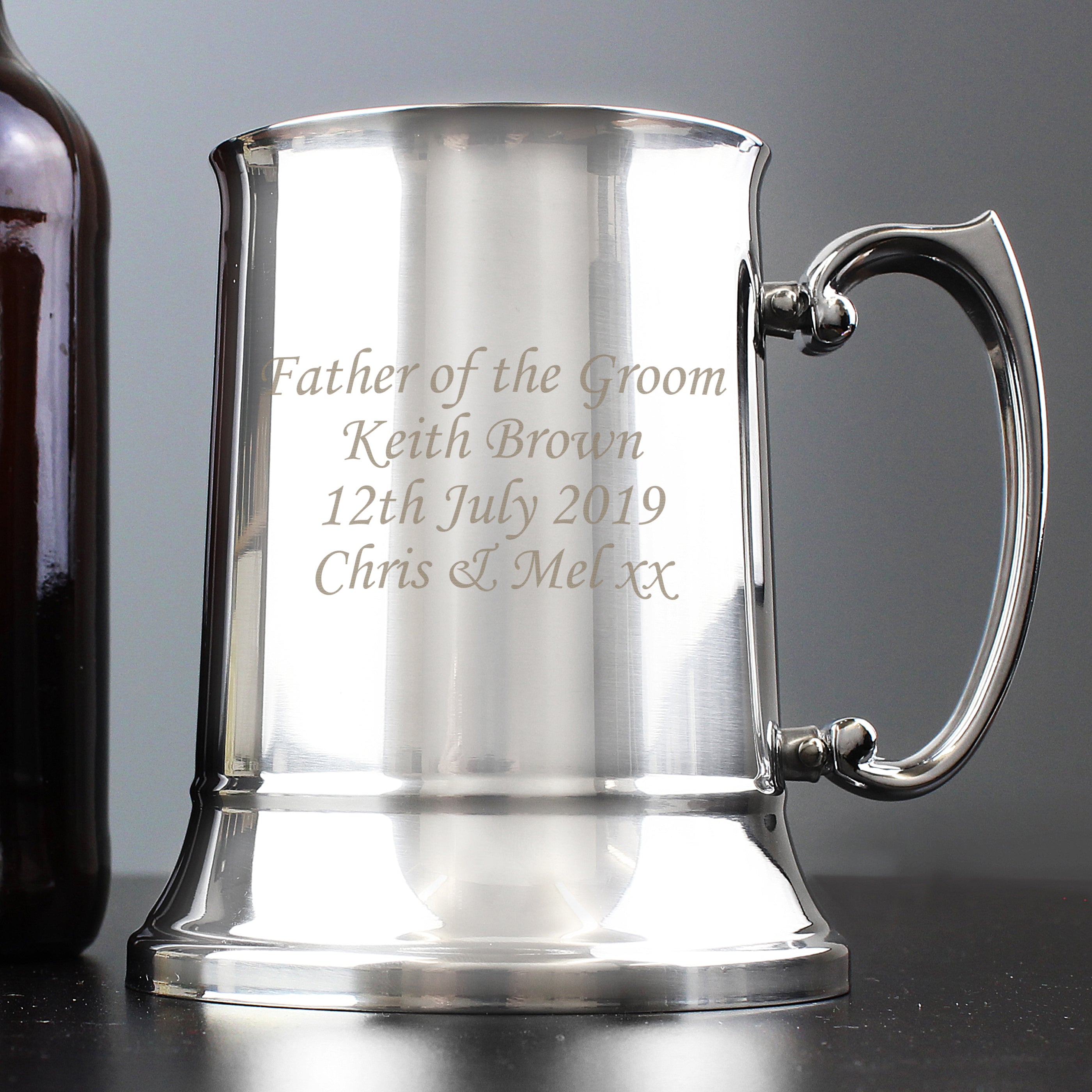 Personalised Stainless Steel Tankard - gift & personalise