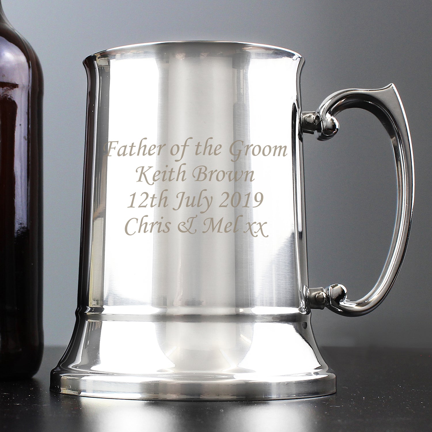 Personalised Stainless Steel Tankard - gift & personalise