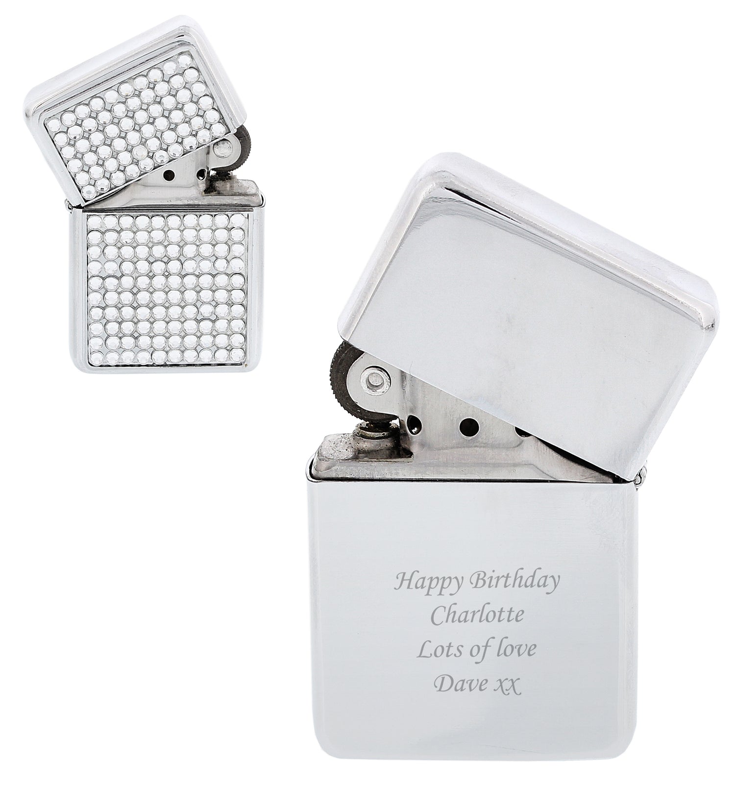 Personalised Diamante Lighter - gift & personalise