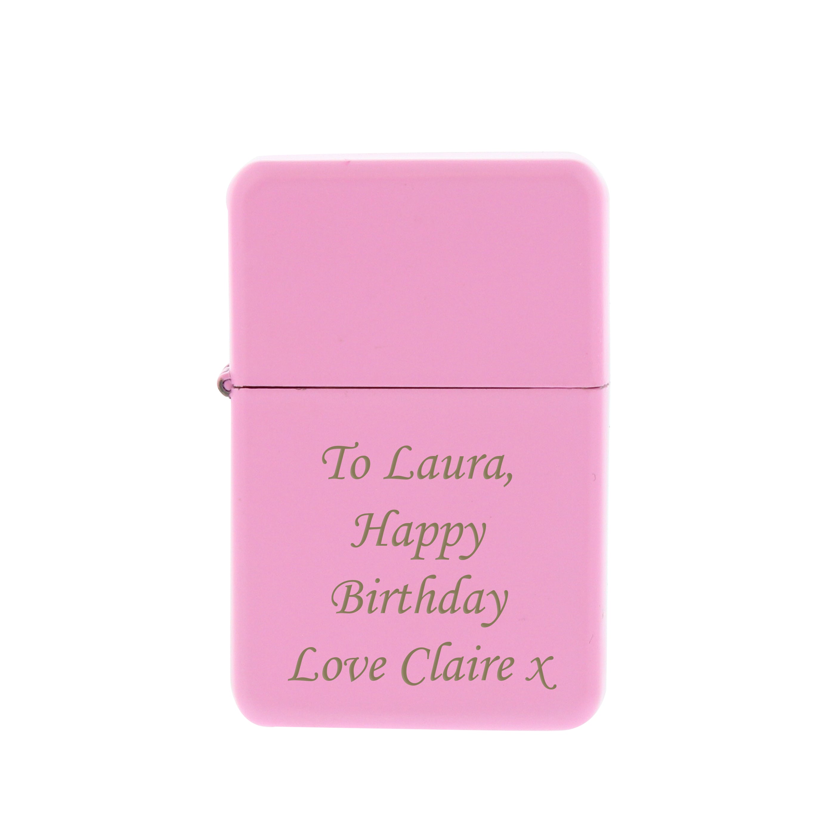 Personalised Pink Lighter - gift & personalise