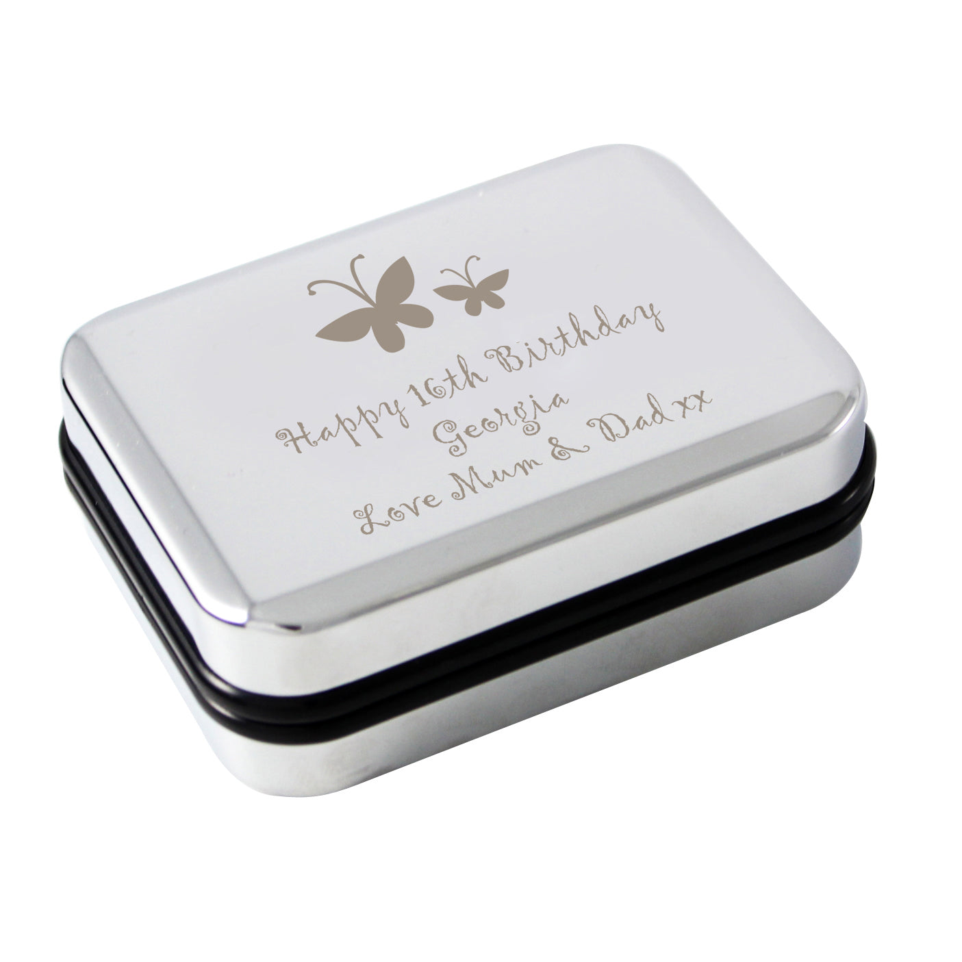 Personalised Butterfly Motif Necklace Gift Box - gift & personalise