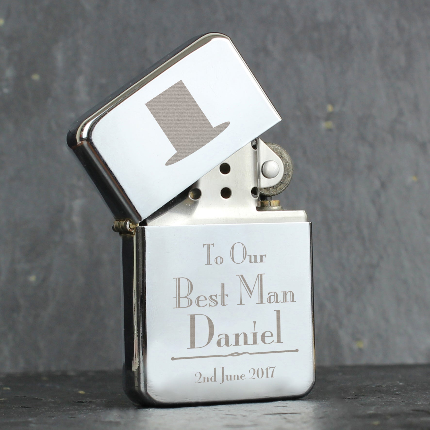 Personalised Decorative Wedding Best Man Lighter - gift & personalise