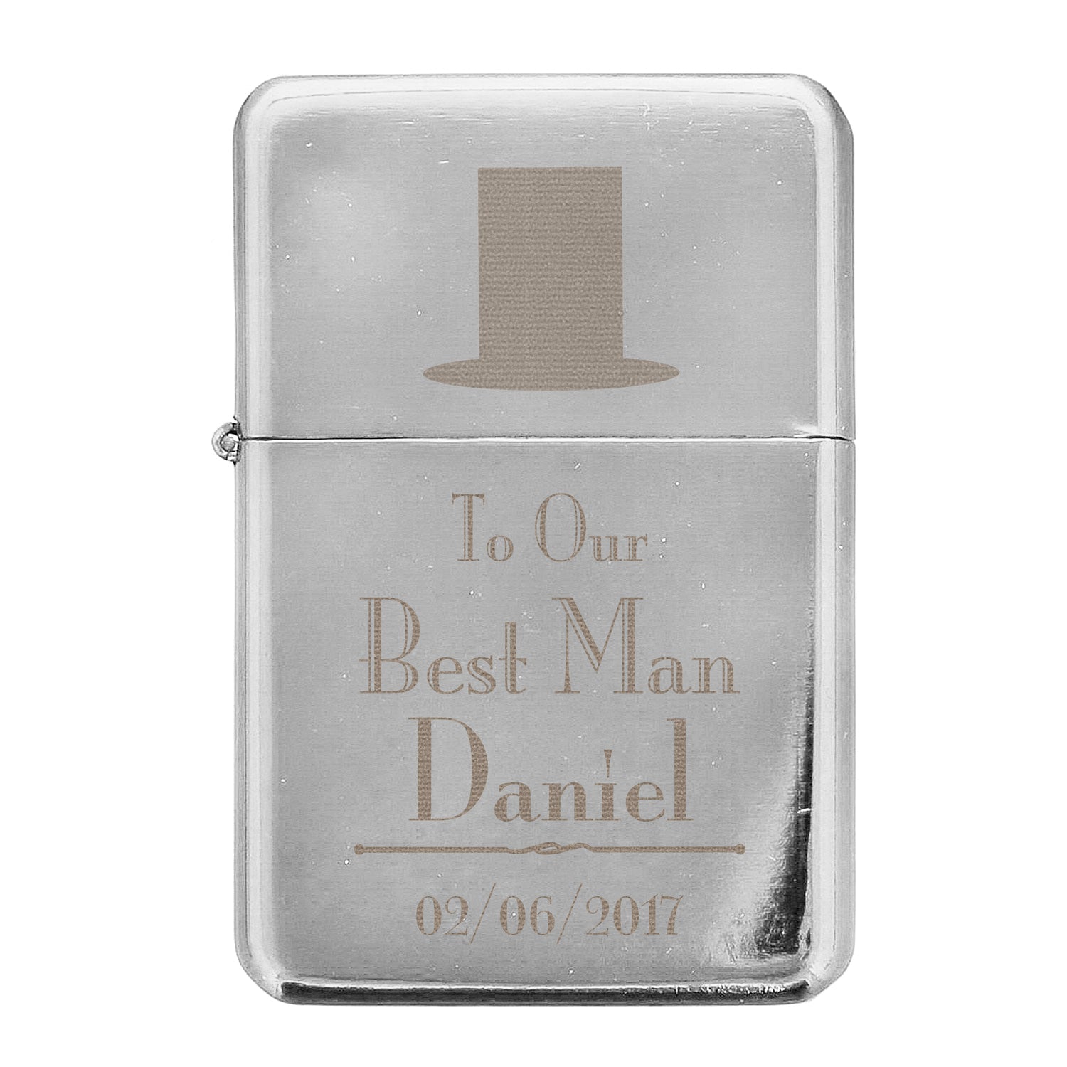 Personalised Decorative Wedding Best Man Lighter - gift & personalise