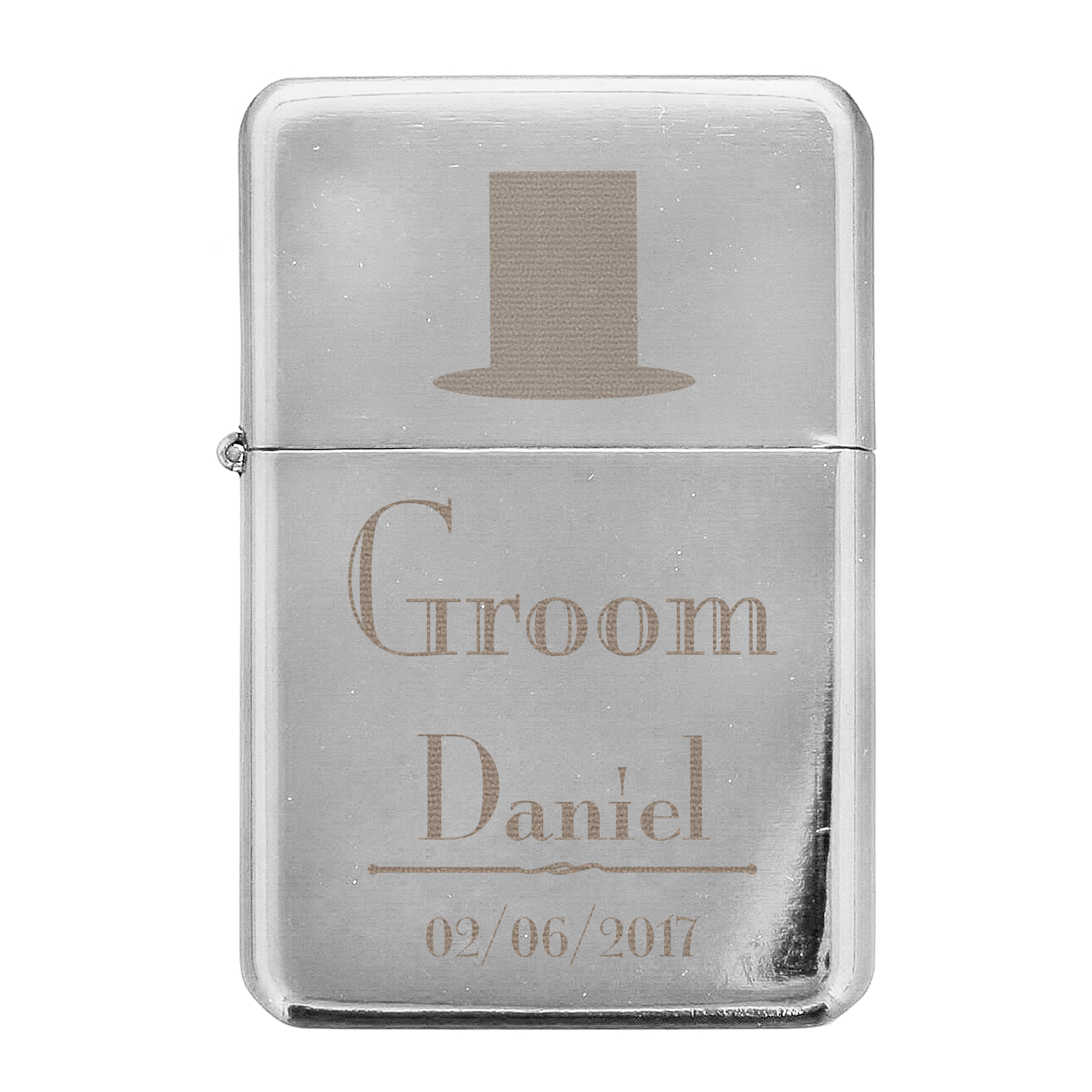 Personalised Decorative Wedding Groom Lighter - gift & personalise