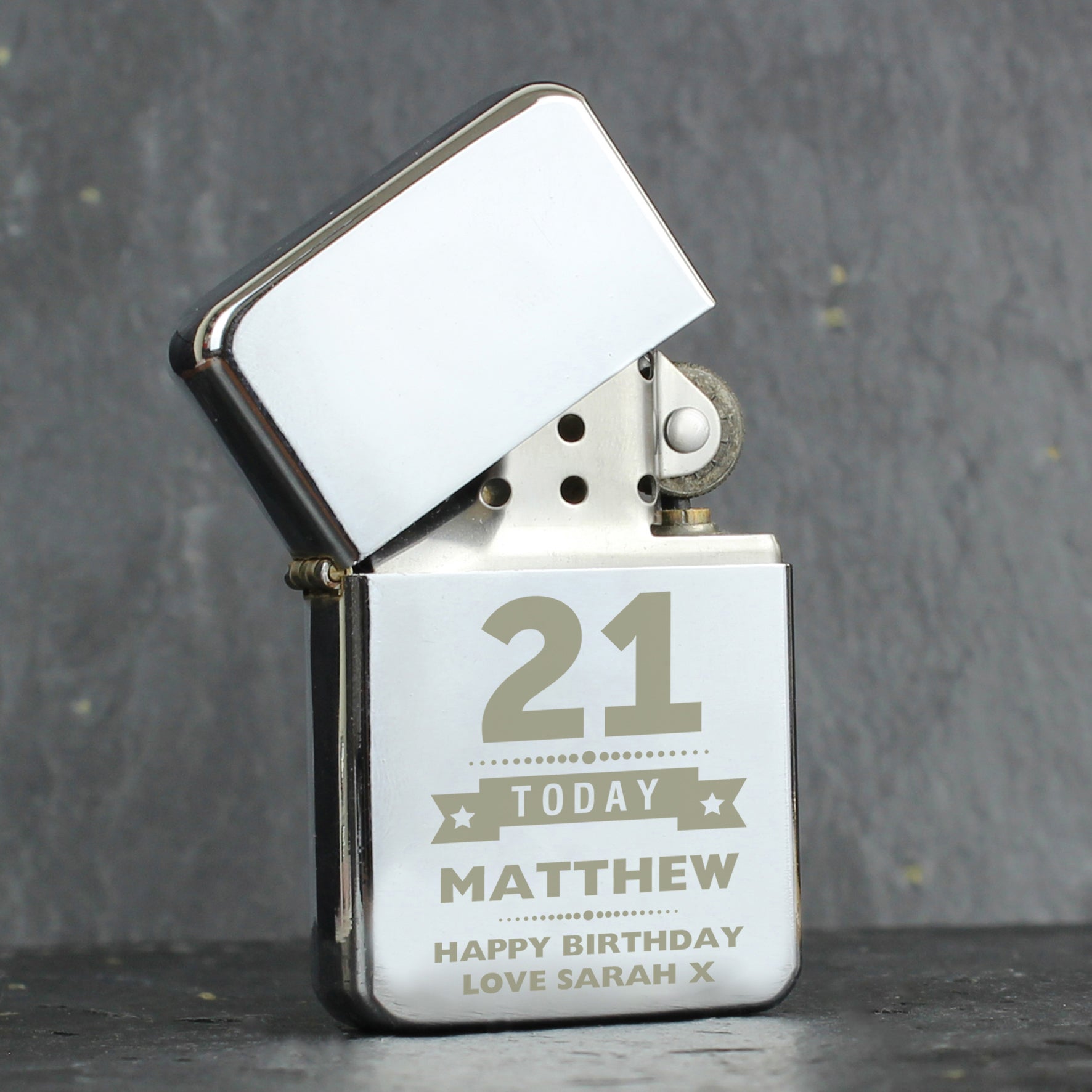 Personalised Birthday Star Lighter - gift & personalise