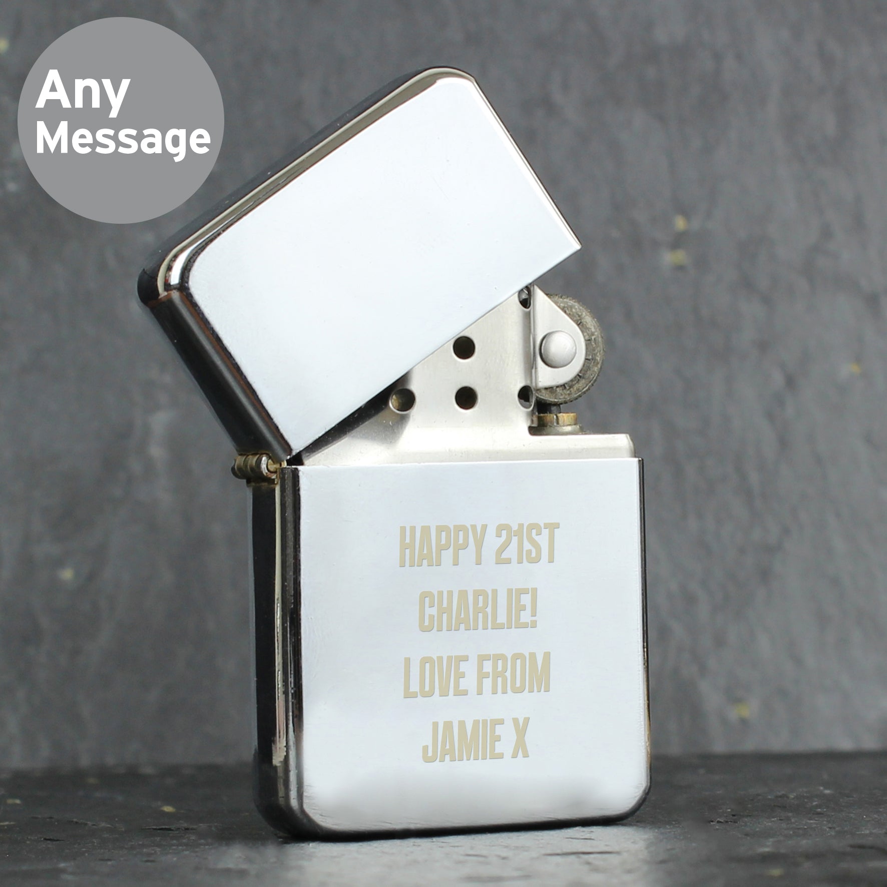 Personalised Bold Font Lighter - gift & personalise