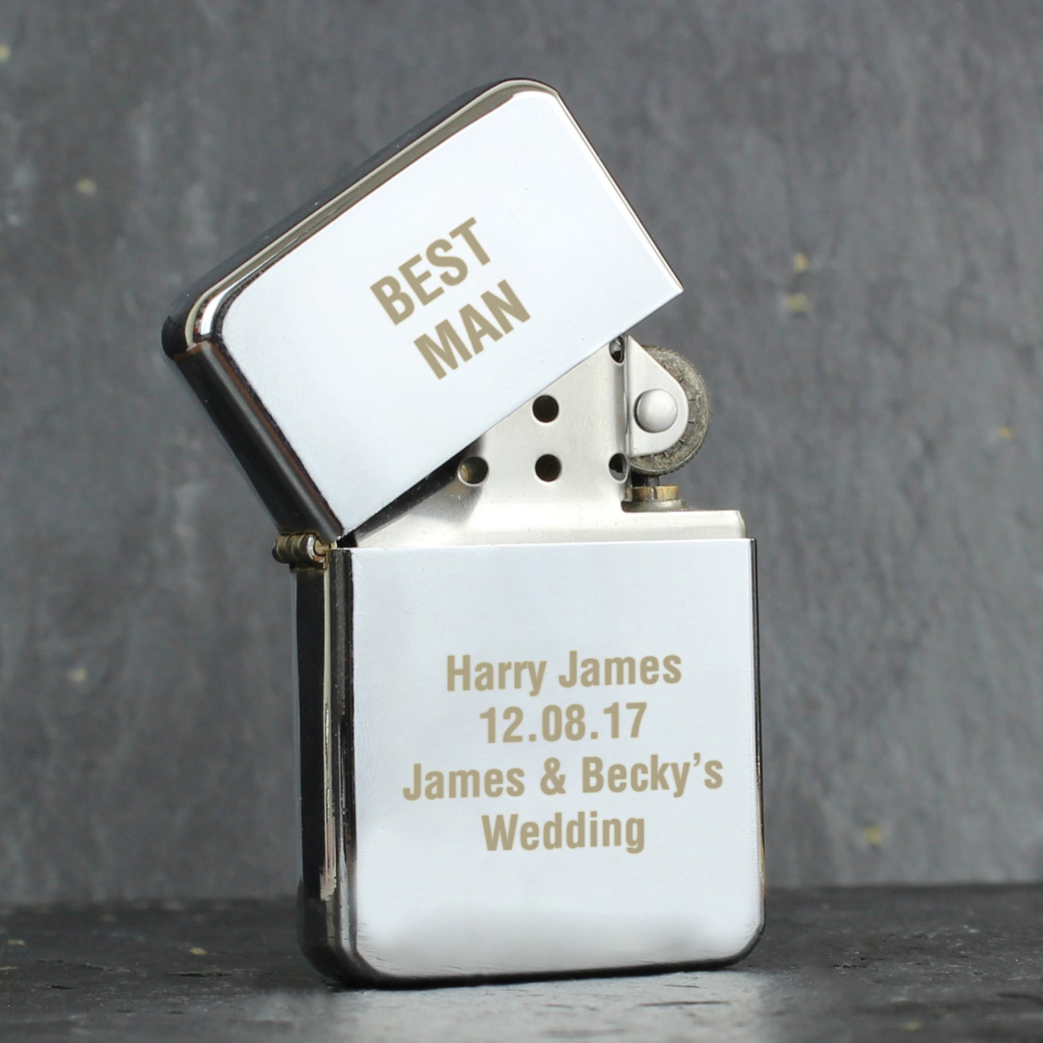 Personalised Silver Lighter - gift & personalise