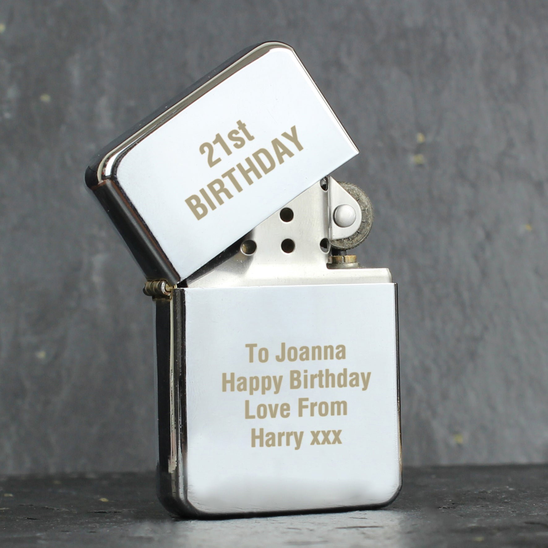 Personalised Silver Lighter - gift & personalise