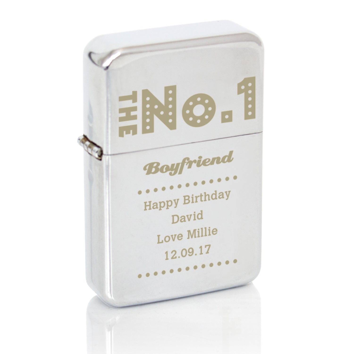 Personalised The No.1 Silver Lighter - gift & personalise