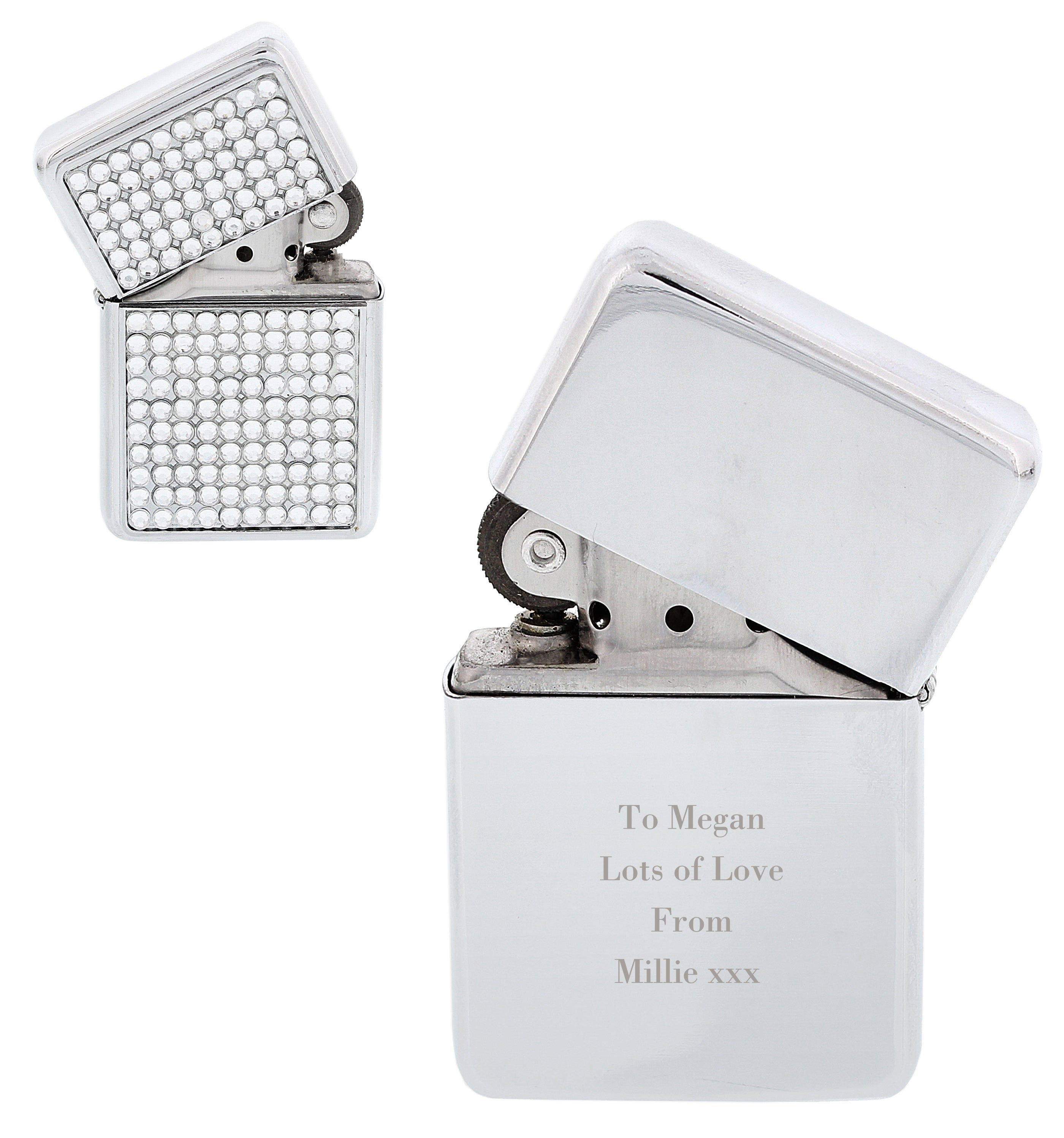 Personalised Any Message Diamante Lighter - gift & personalise