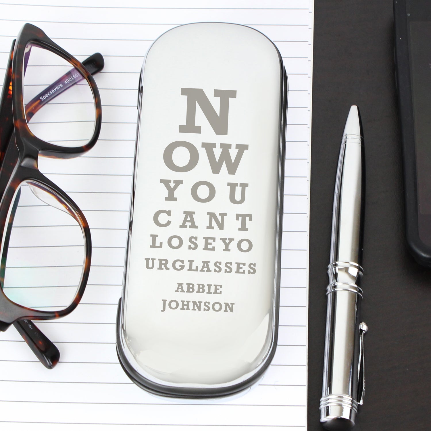 Personalised Eye Exam Glasses Case - gift & personalise