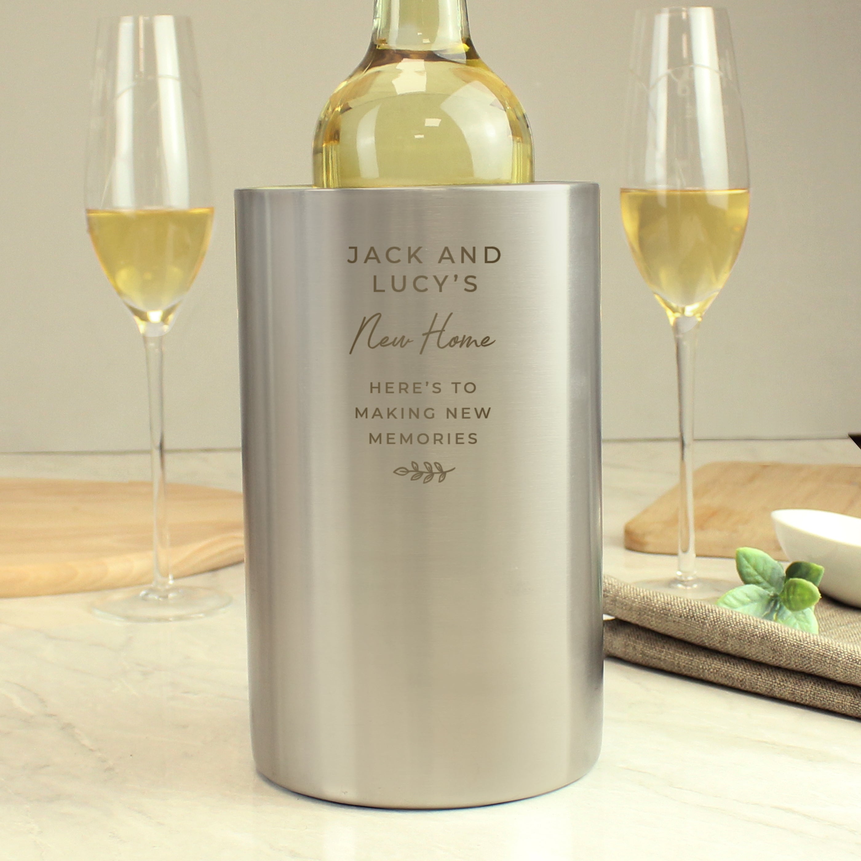 Personalised Free Text Wine Cooler - gift & personalise