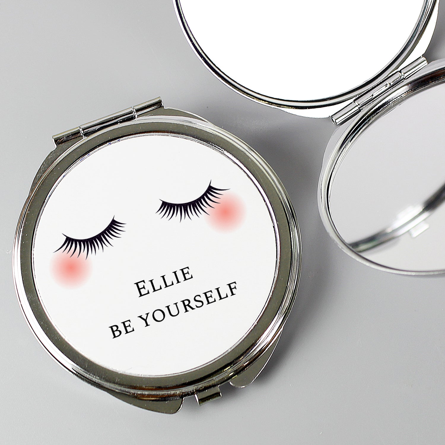 Personalised Eyelashes Compact Mirror - gift & personalise