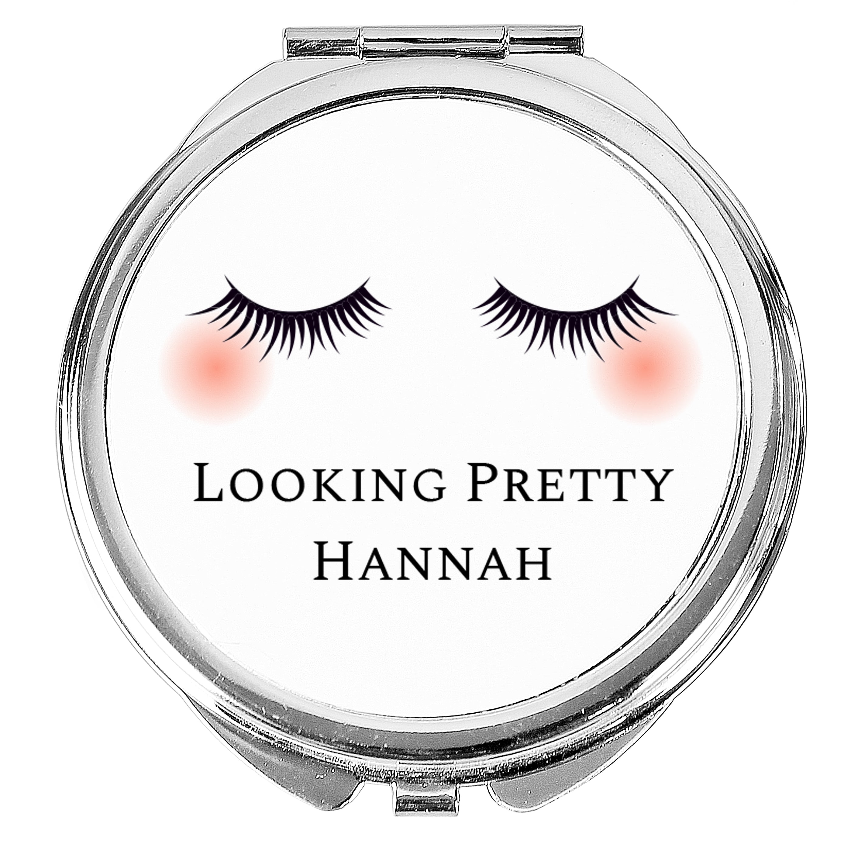 Personalised Eyelashes Compact Mirror - gift & personalise