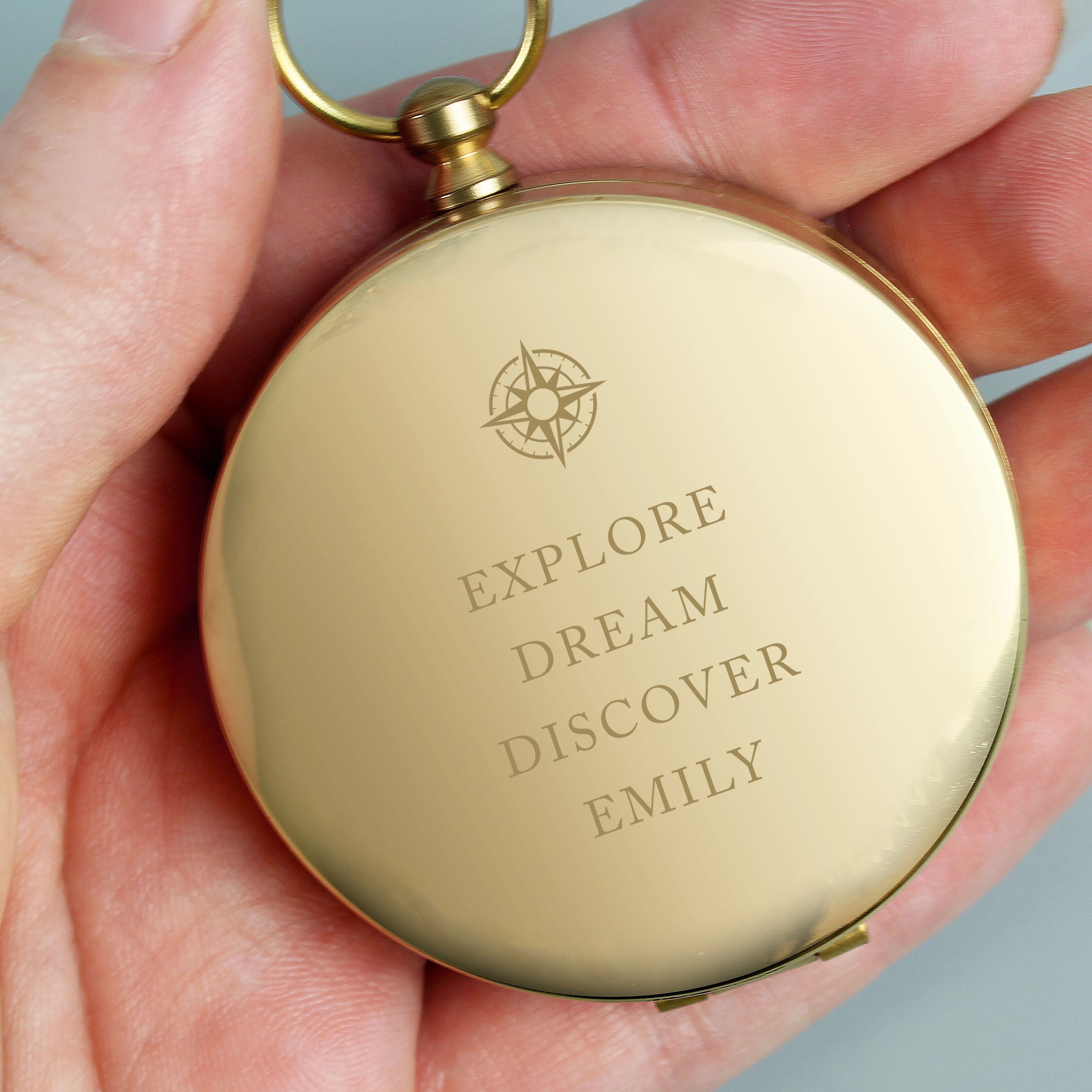 Personalised Free Text Keepsake Compass - gift & personalise