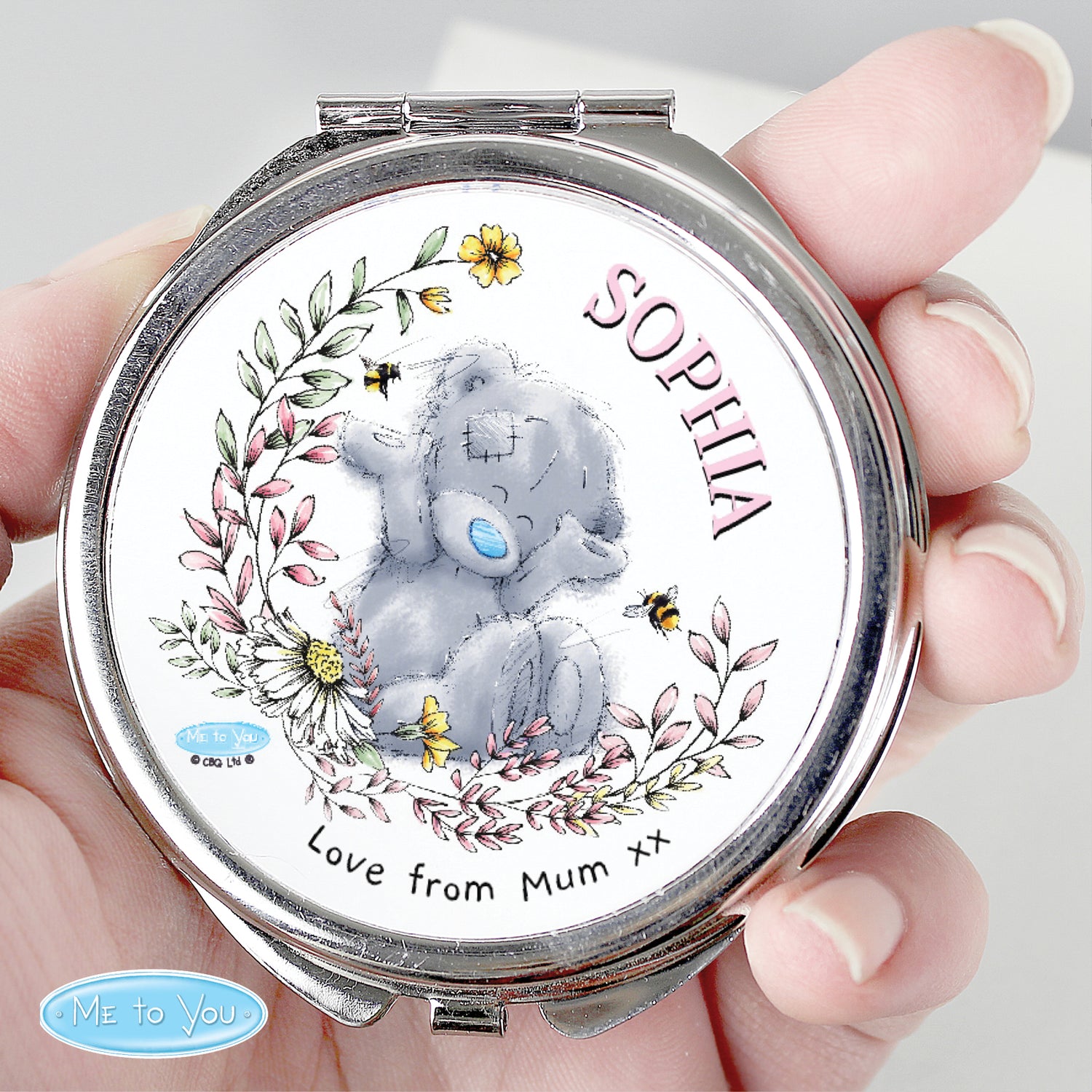 Personalised Me to You Bees Compact Mirror - gift & personalise