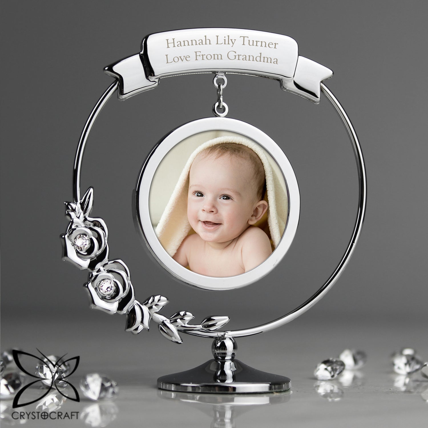 Personalised Crystocraft Photo Frame Ornament - gift & personalise