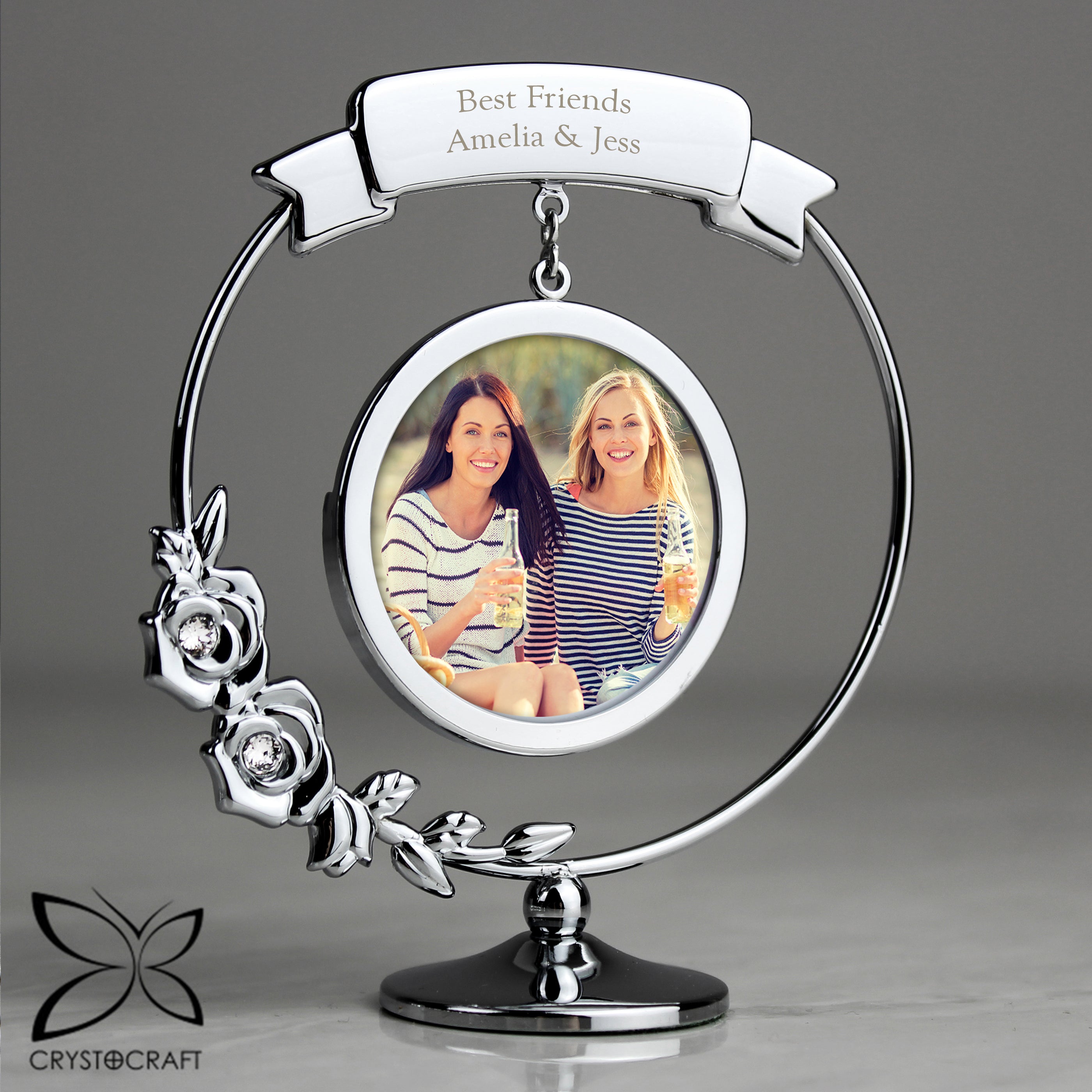 Personalised Crystocraft Photo Frame Ornament - gift & personalise