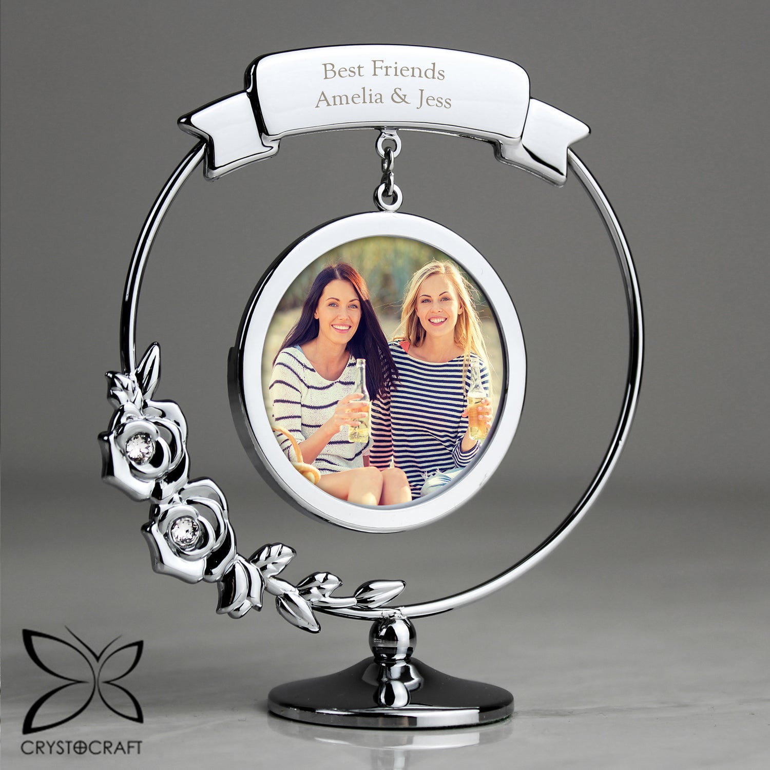 Personalised Crystocraft Photo Frame Ornament - gift & personalise