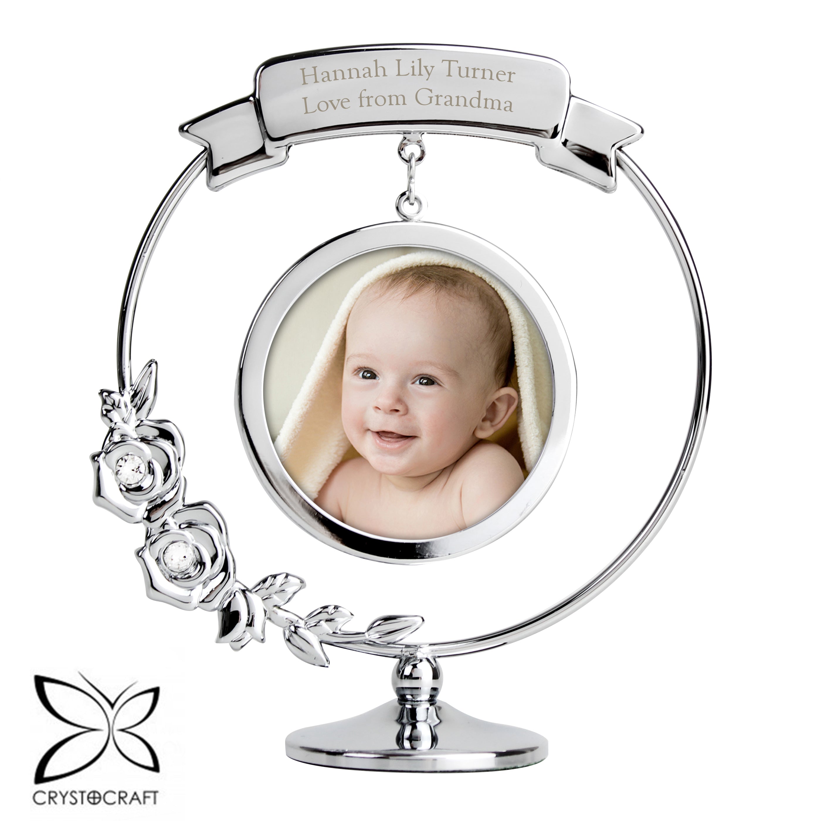 Personalised Crystocraft Photo Frame Ornament - gift & personalise