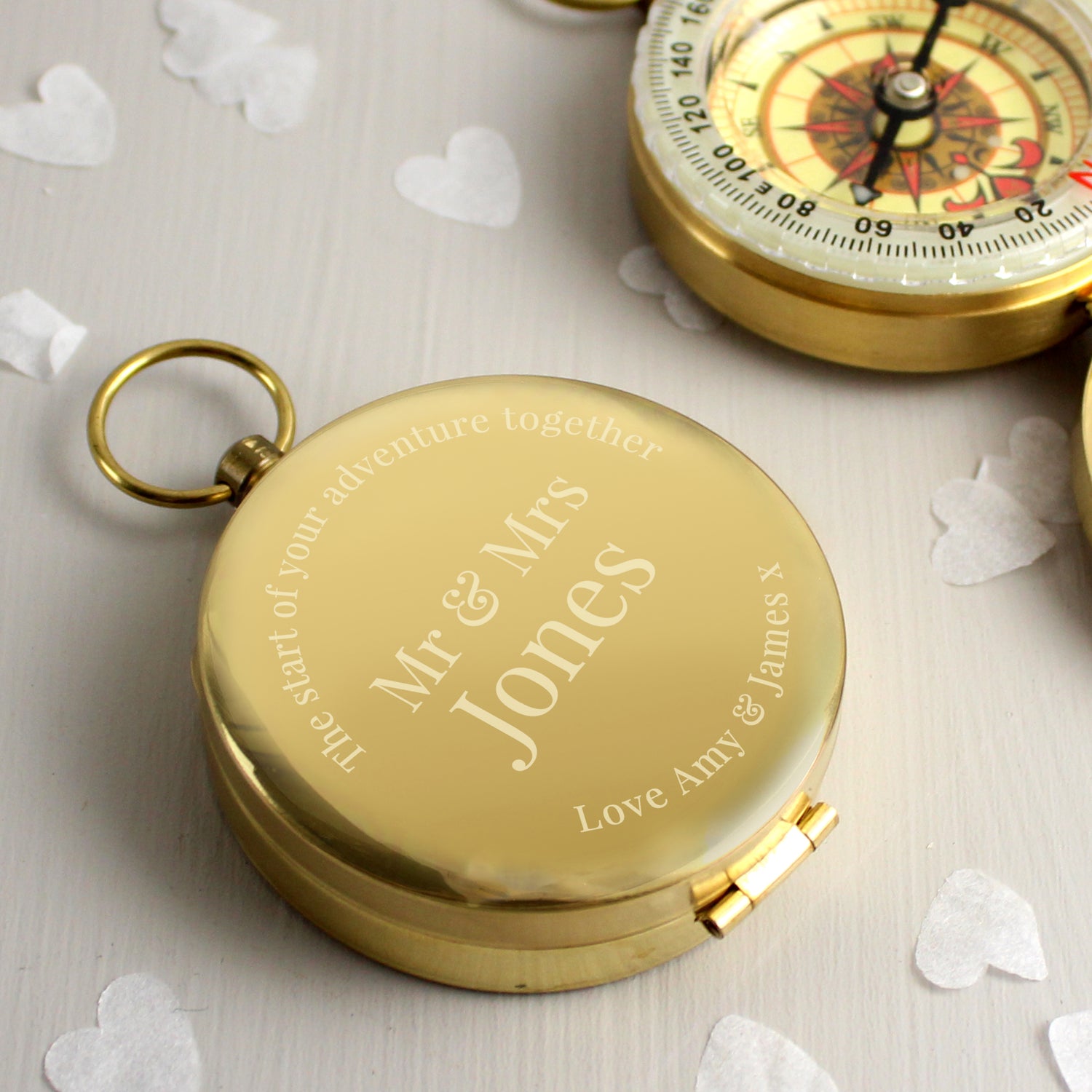 Personalised Wedding Compass - gift & personalise