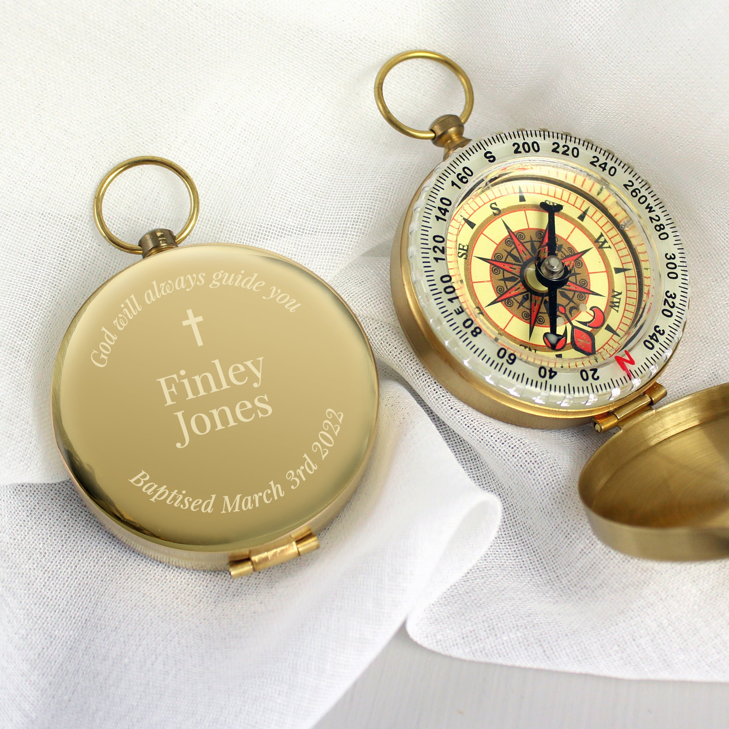 Personalised Religious Compass - gift & personalise