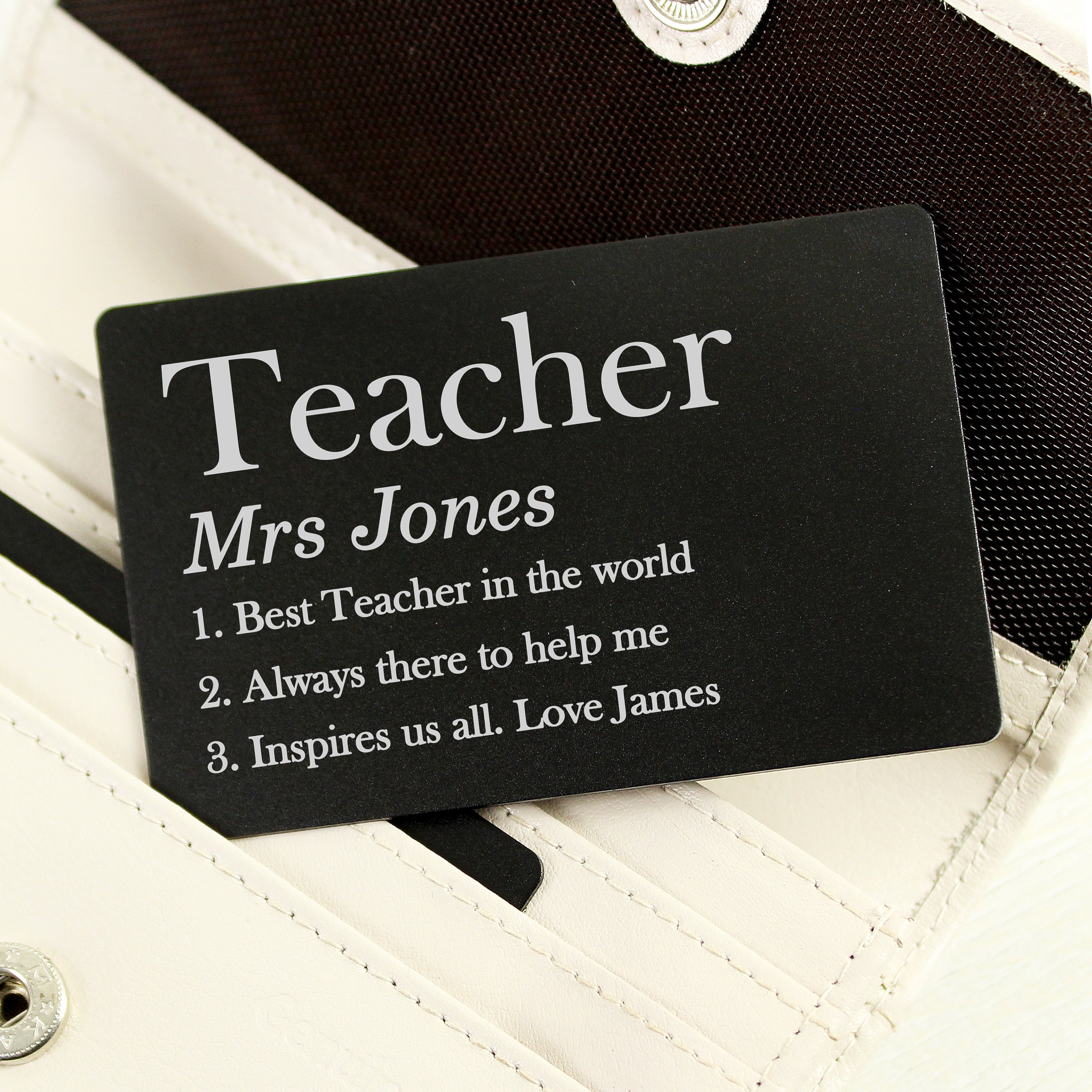 Personalised Definition Black Wallet Card - gift & personalise