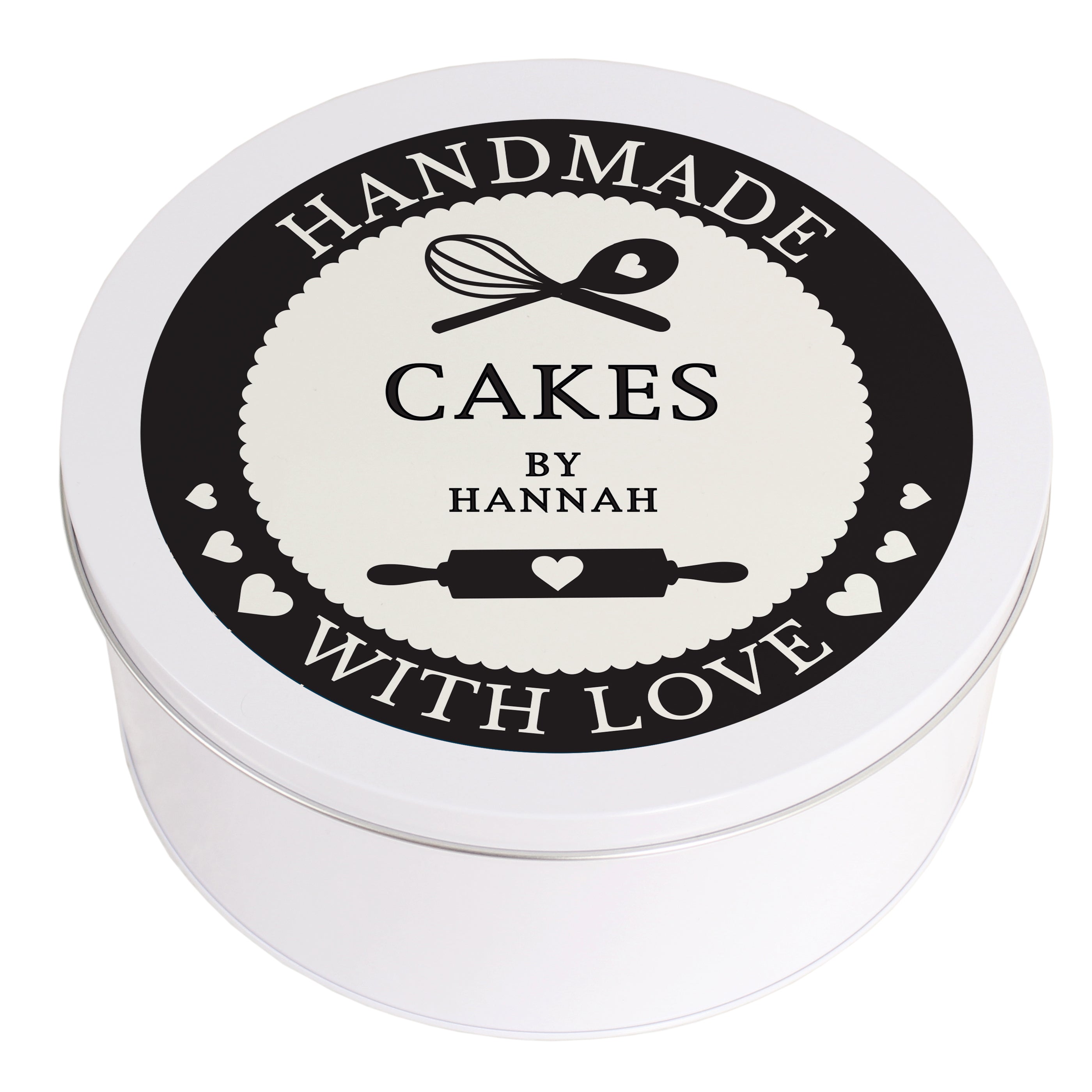 Personalised Handmade With Love Cake Tin - gift & personalise