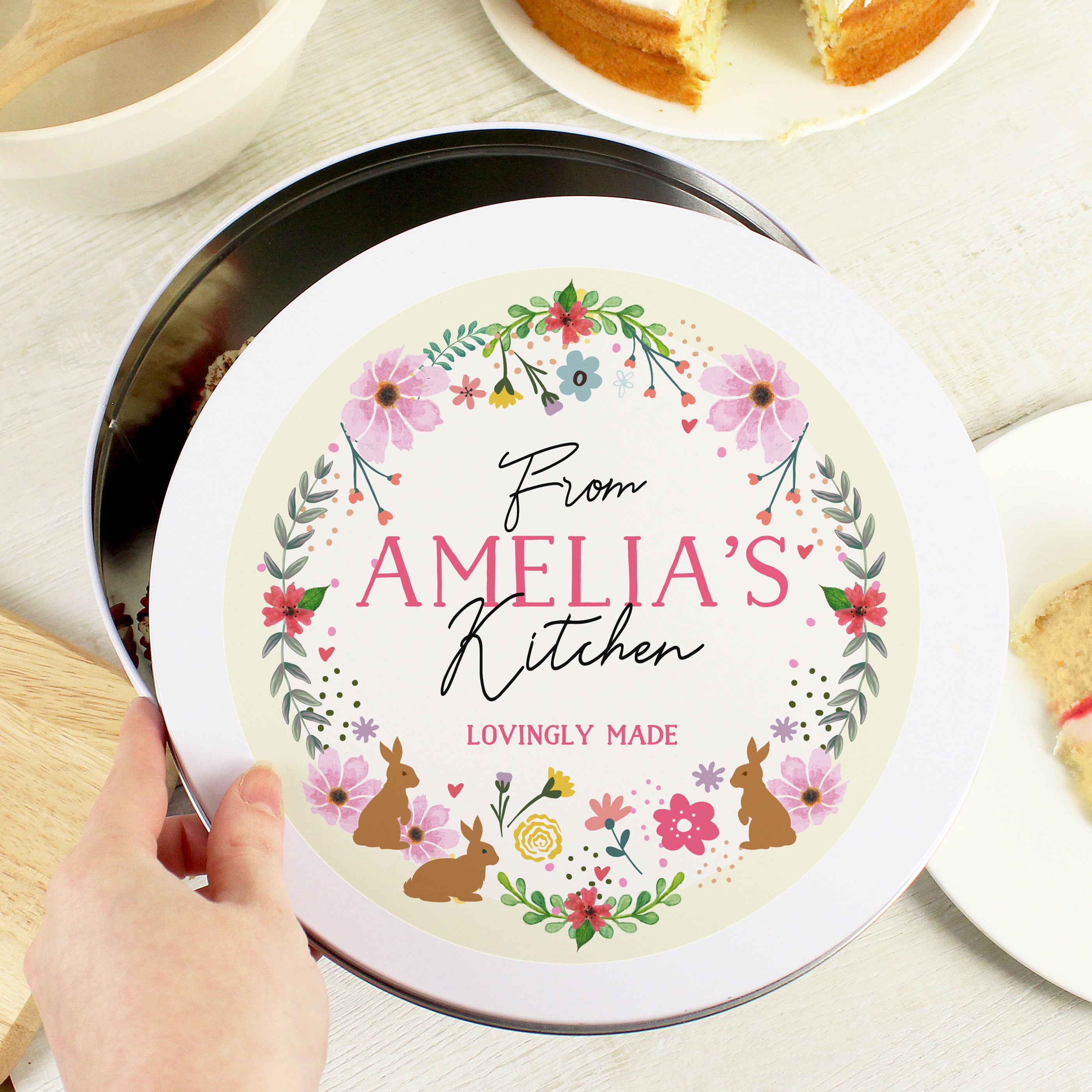 Personalised Easter Cake Tin - gift & personalise