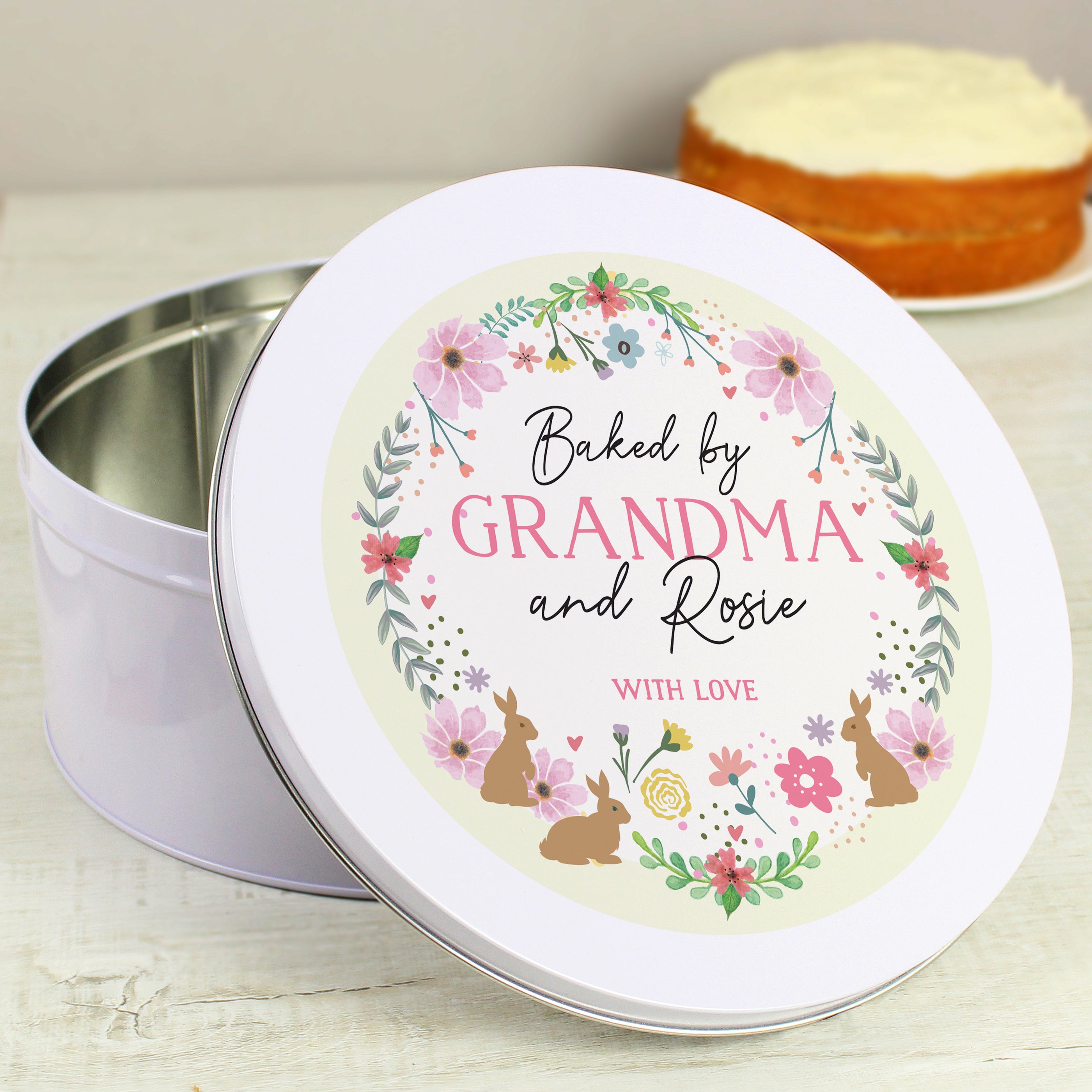 Personalised Easter Cake Tin - gift & personalise