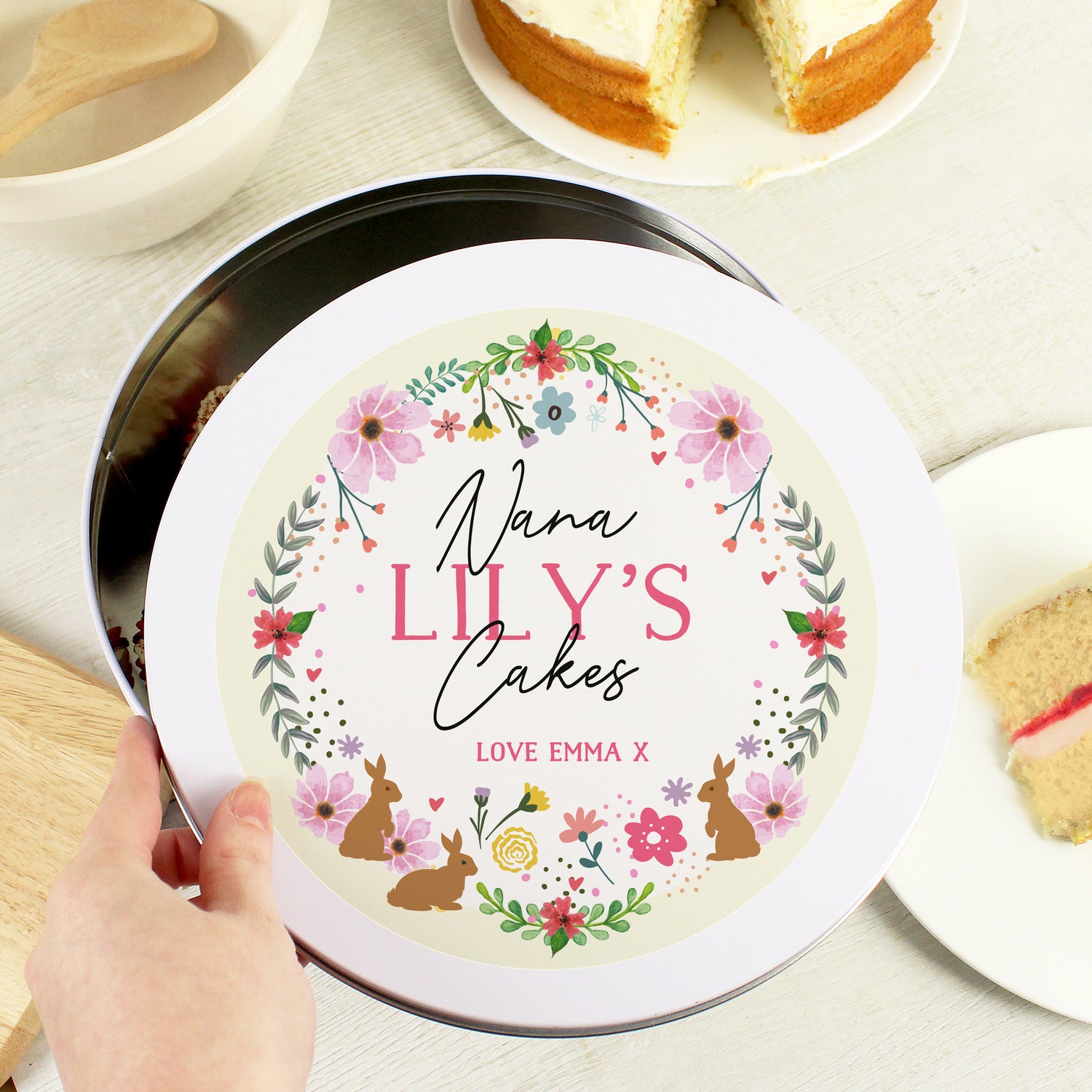 Personalised Easter Cake Tin - gift & personalise