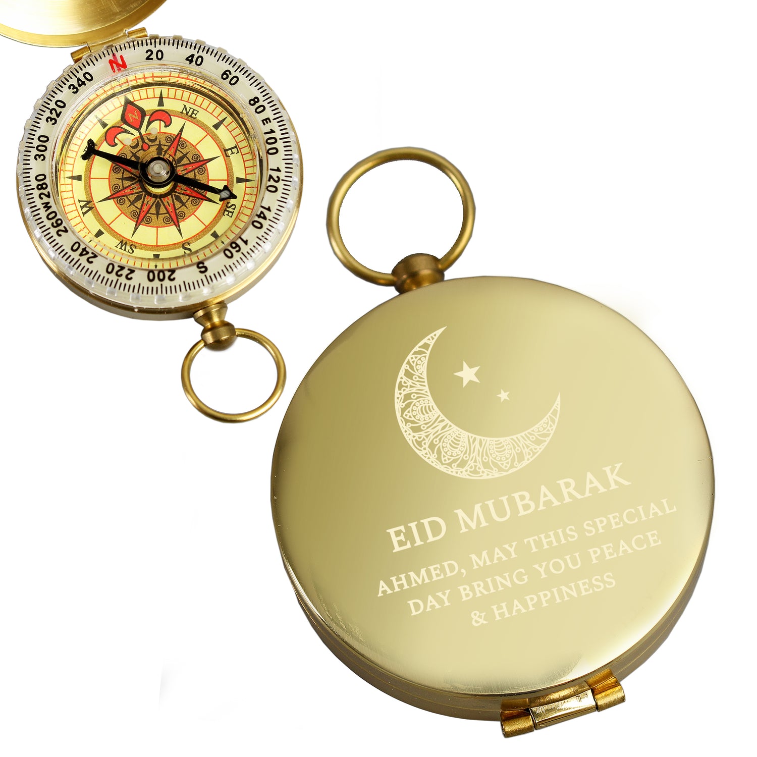 Personalised Eid and Ramadan Keepsake Compass - gift & personalise