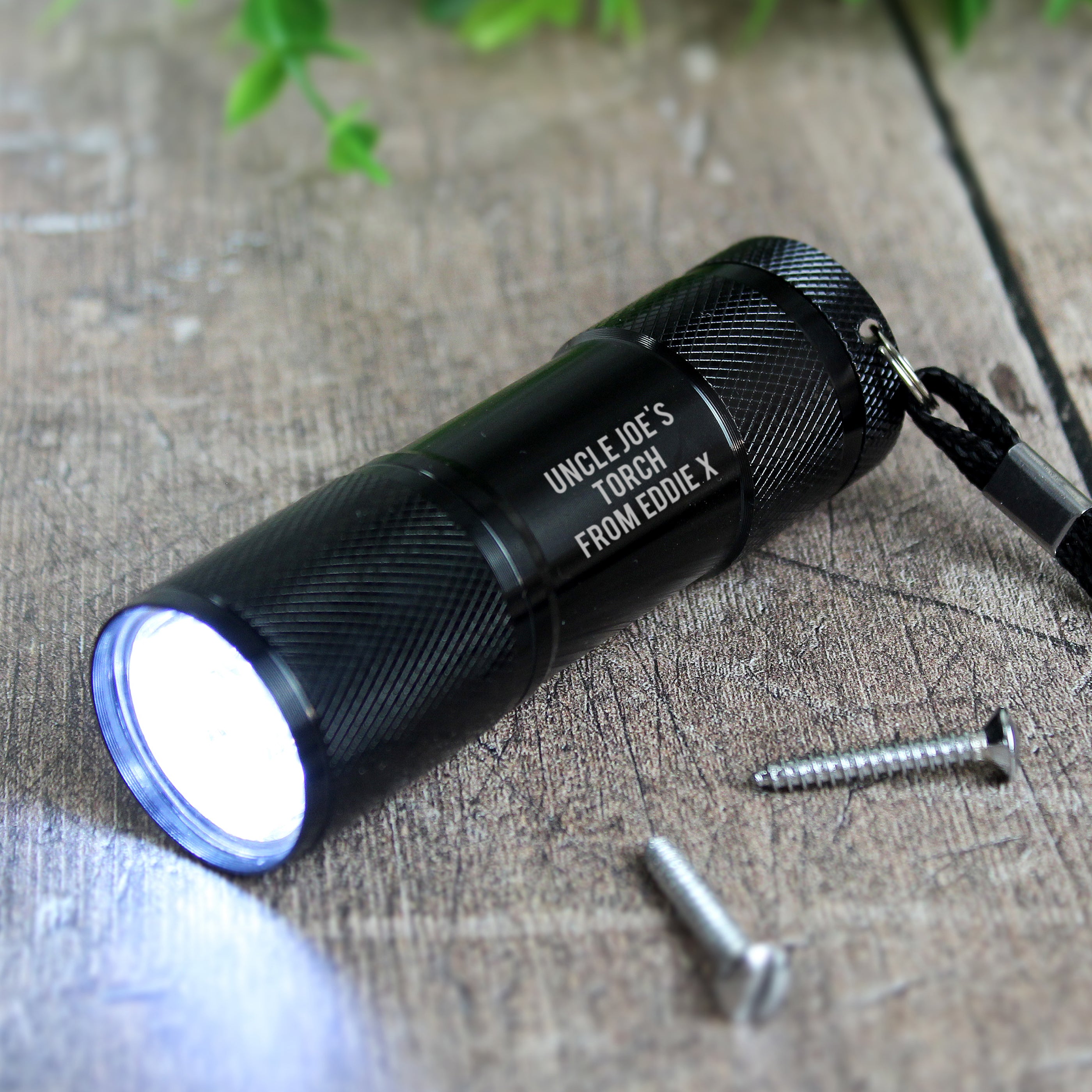 Personalised Free Text Mini Torch - gift & personalise