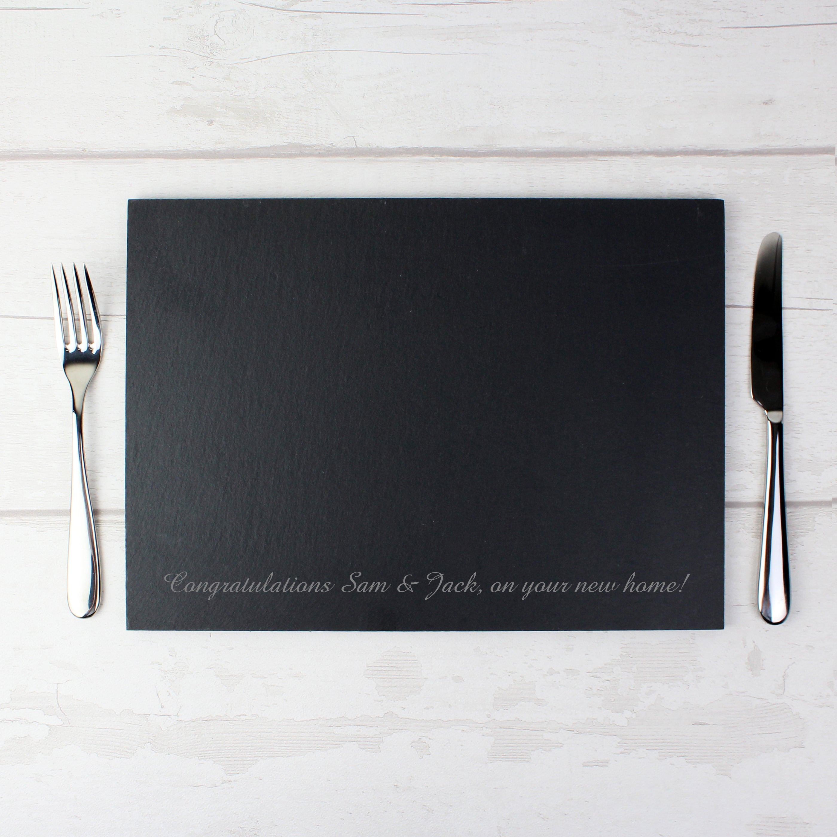 Personalised Engraved Slate Placemat - gift & personalise