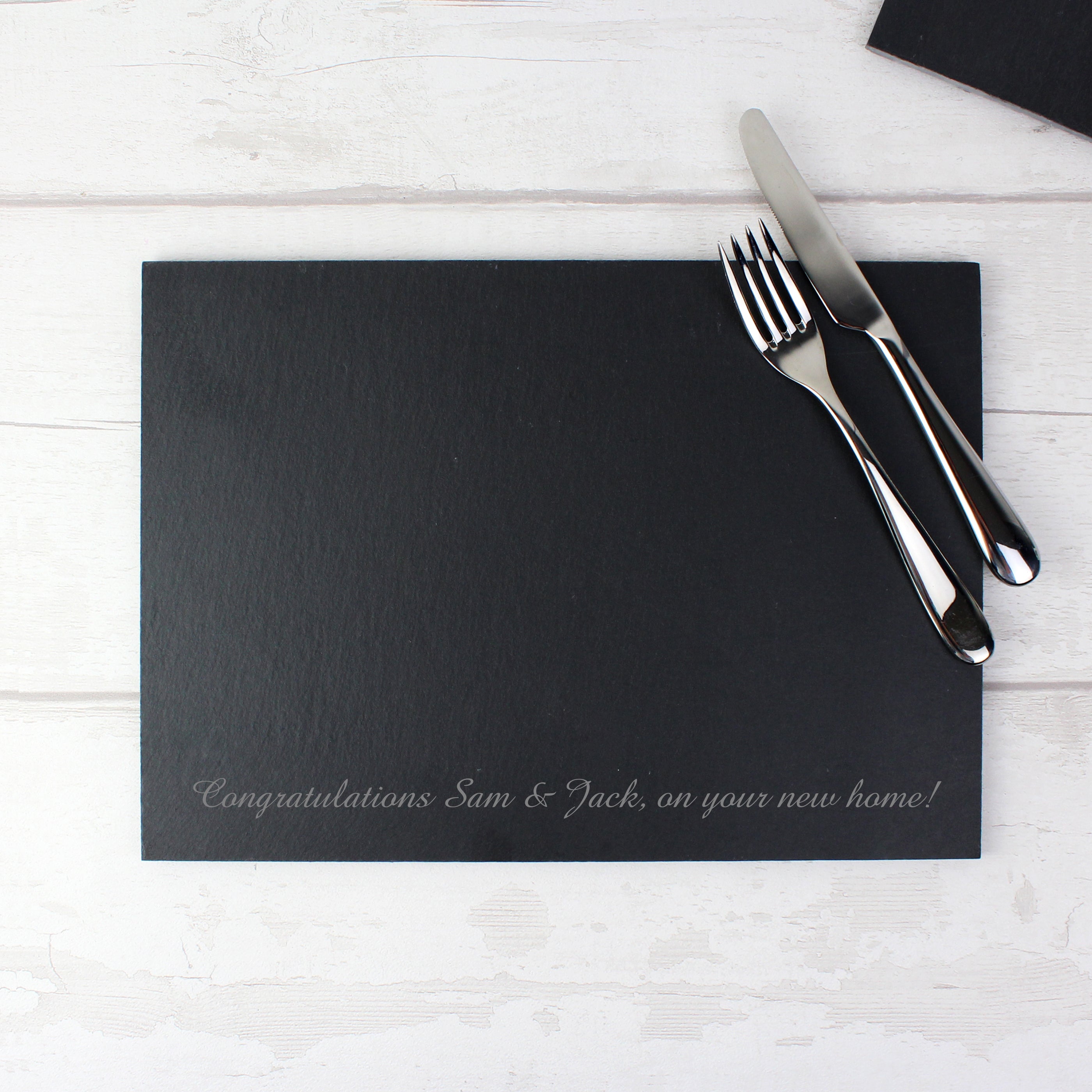 Personalised Engraved Slate Placemat - gift & personalise