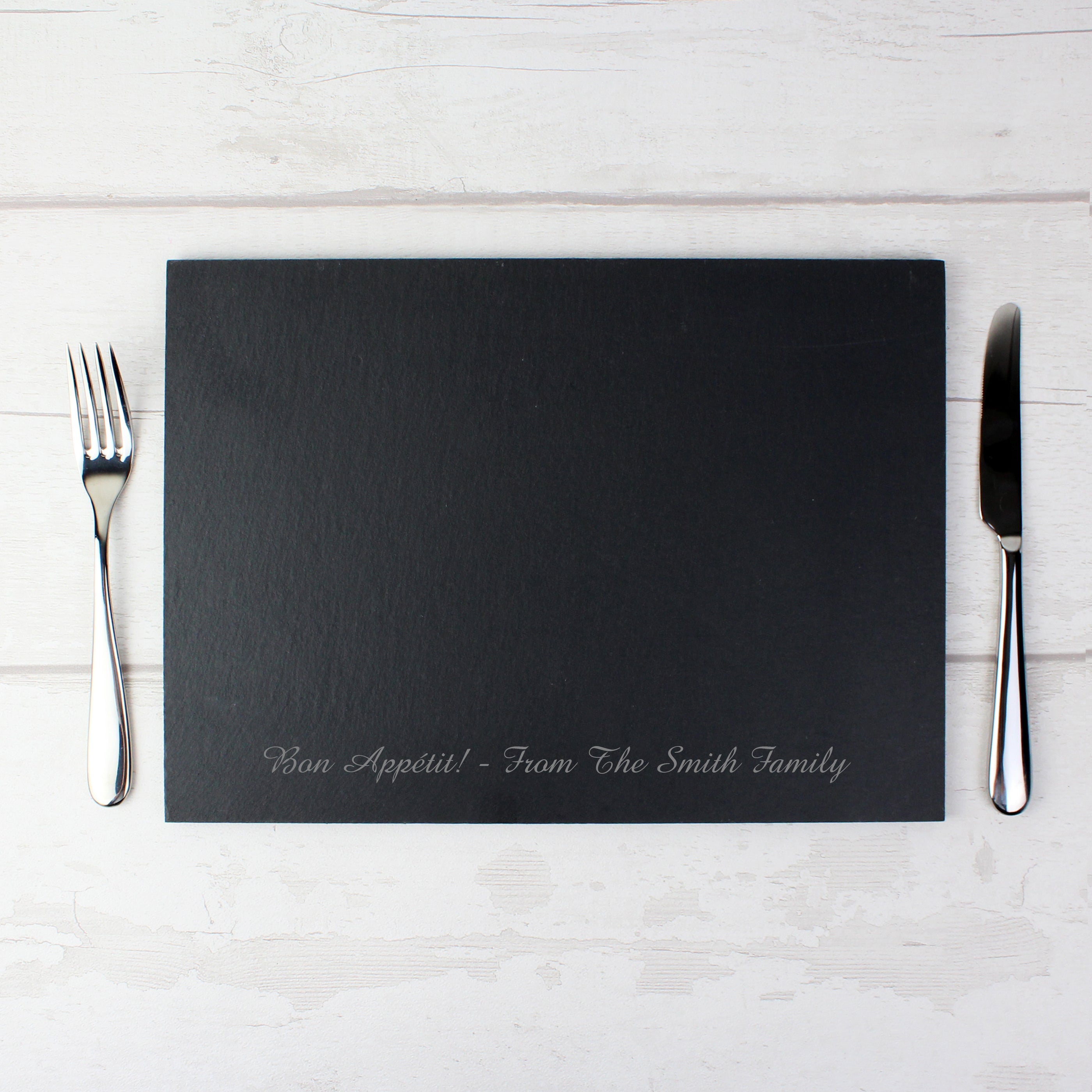 Personalised Engraved Slate Placemat - gift & personalise