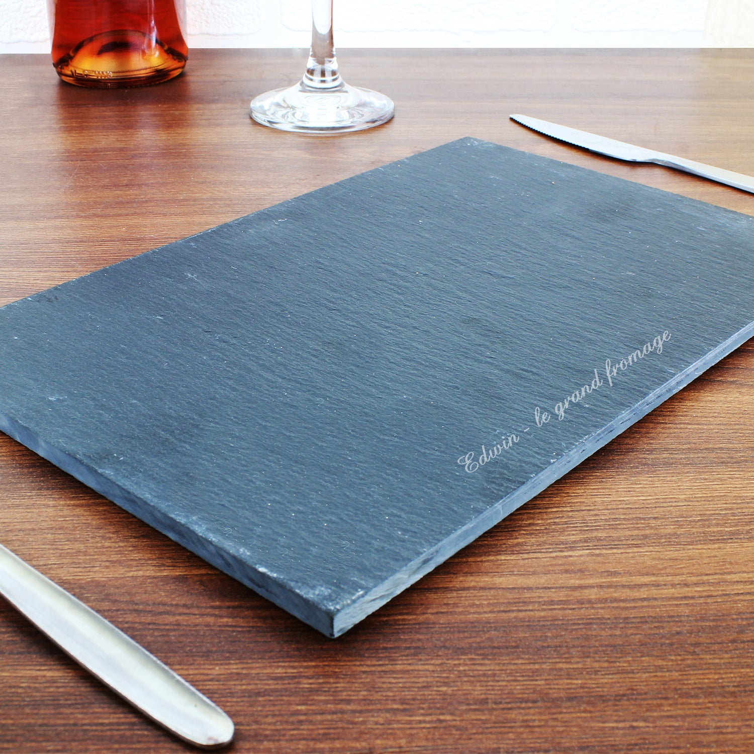 Personalised Engraved Slate Placemat - gift & personalise