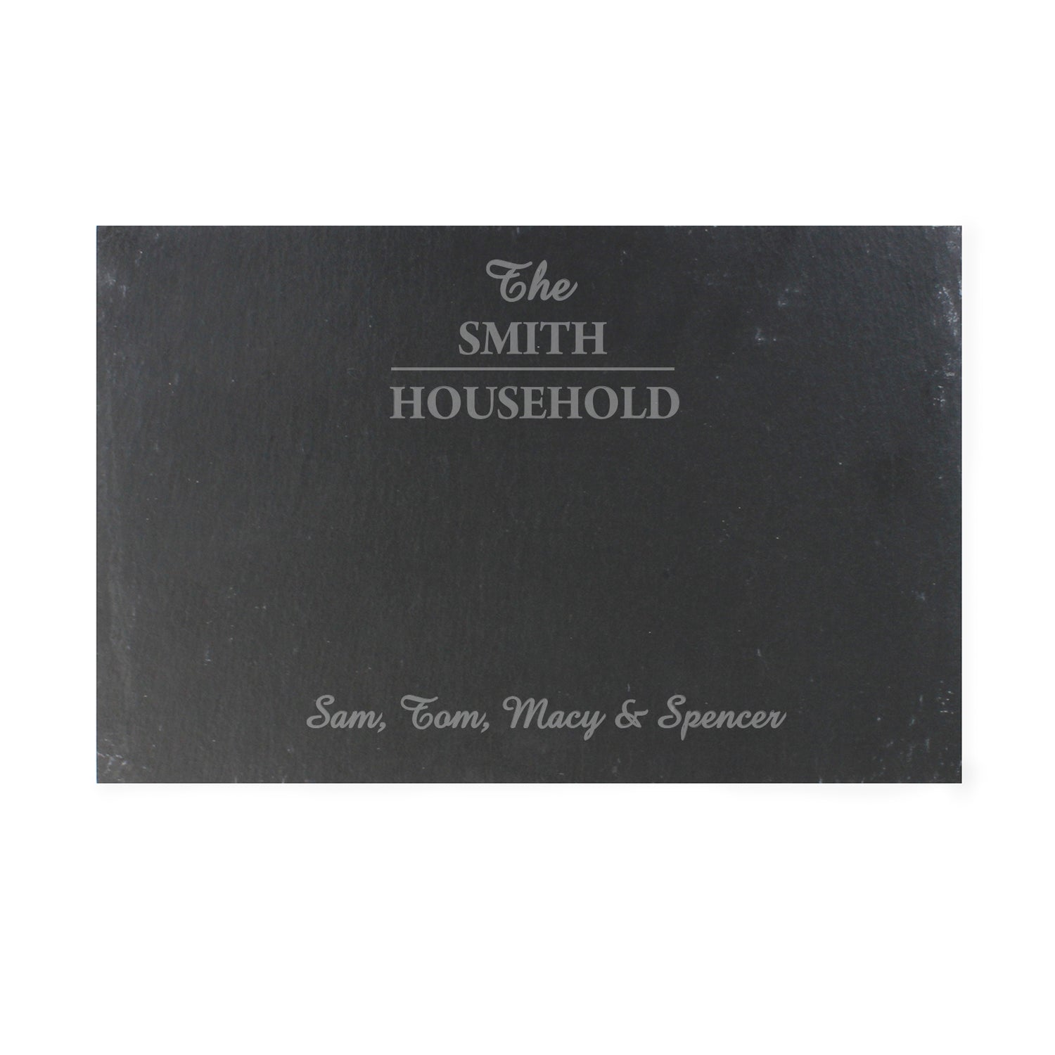 Personalised Family Slate Placemat - gift & personalise