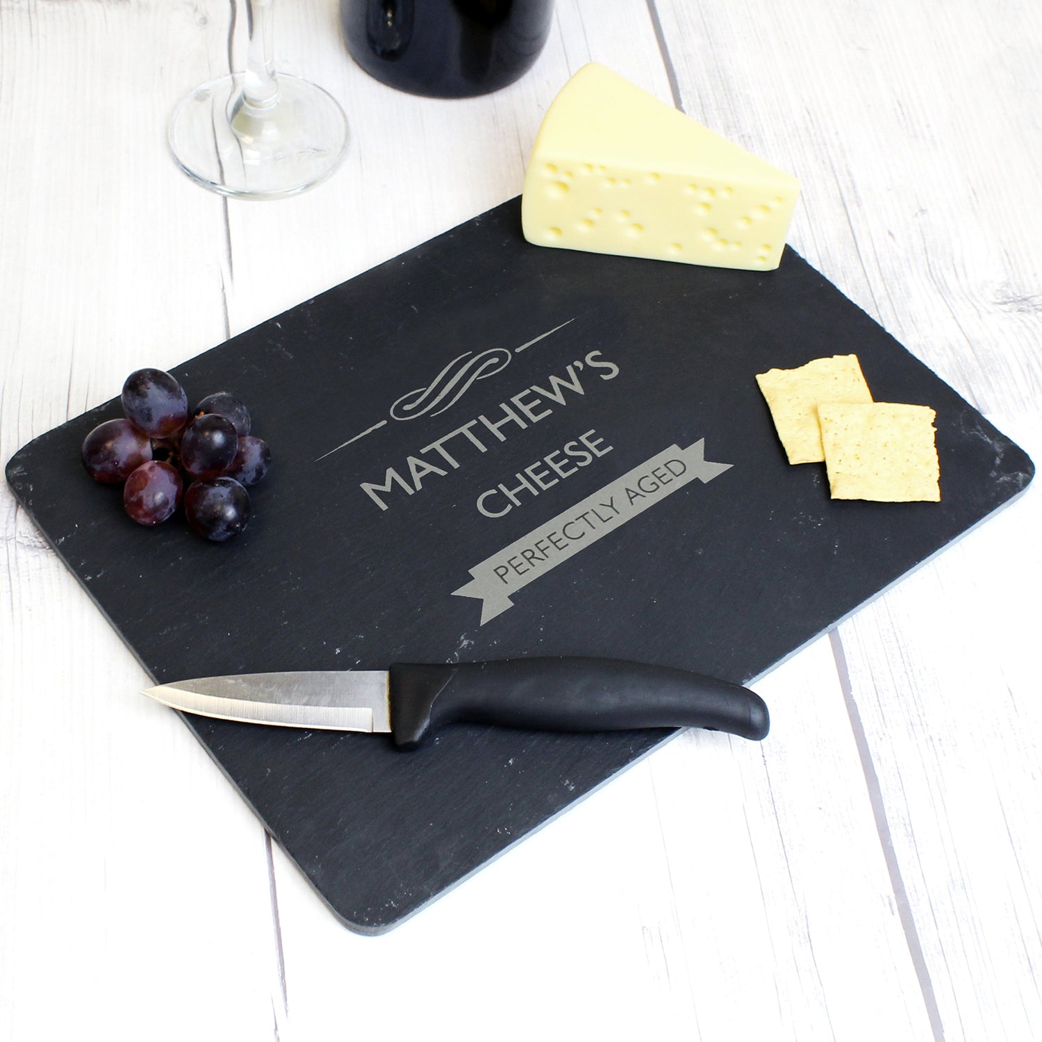 Personalised Perfectly Aged Slate Cheese Board - gift & personalise