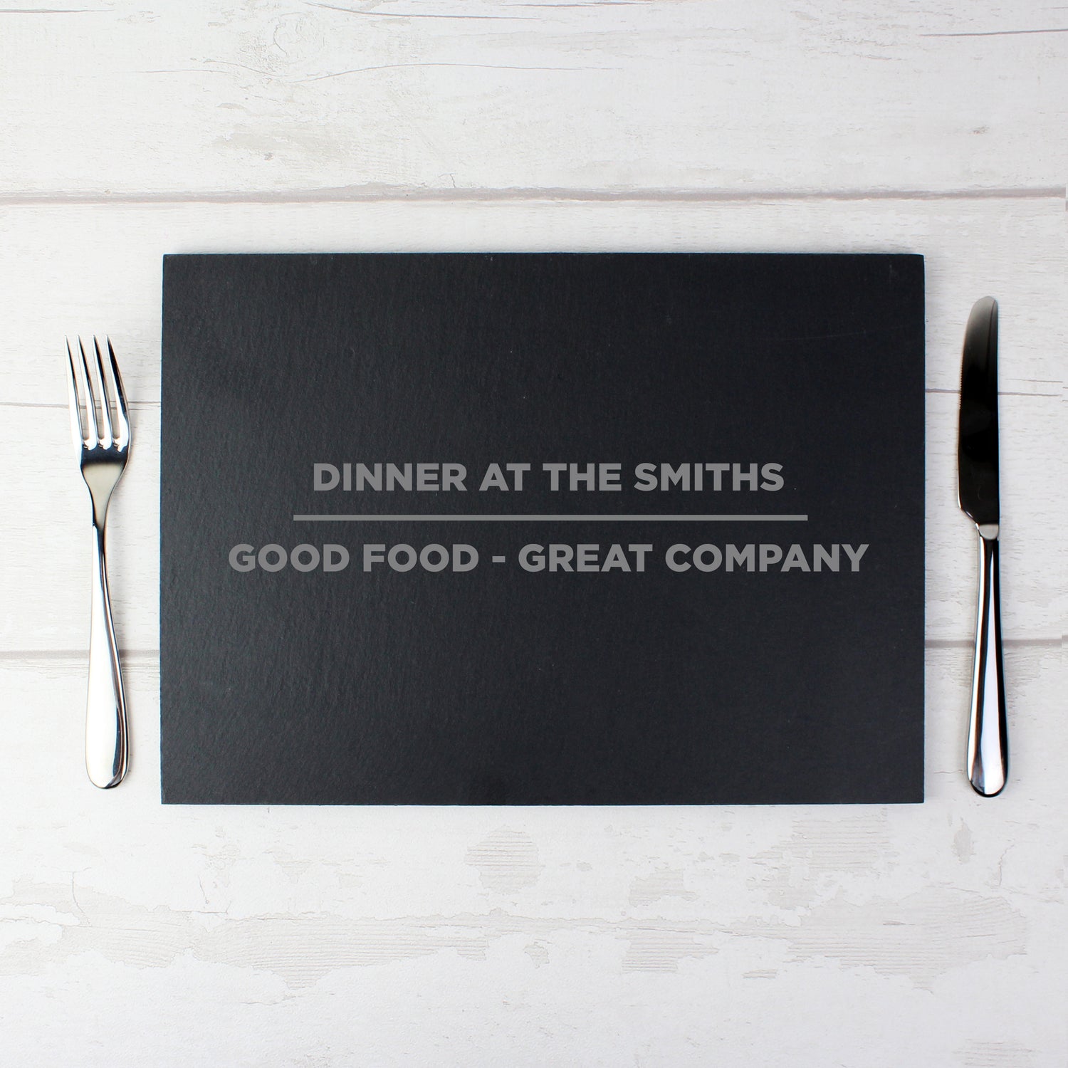 Personalised Classic Slate Rectangle Placemat - gift & personalise